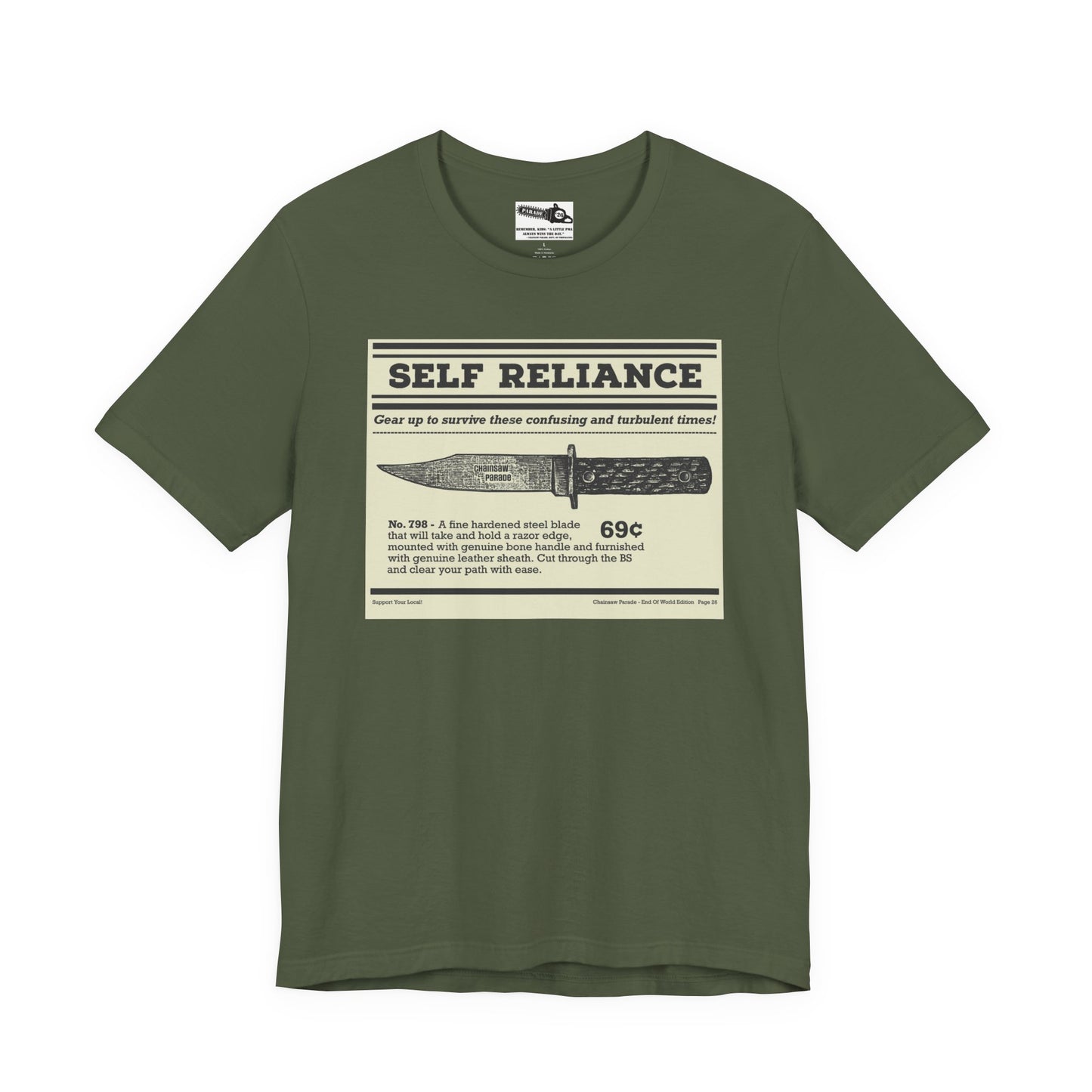 Self Reliance | Big Knife - Unisex Jersey Short Sleeve Tee