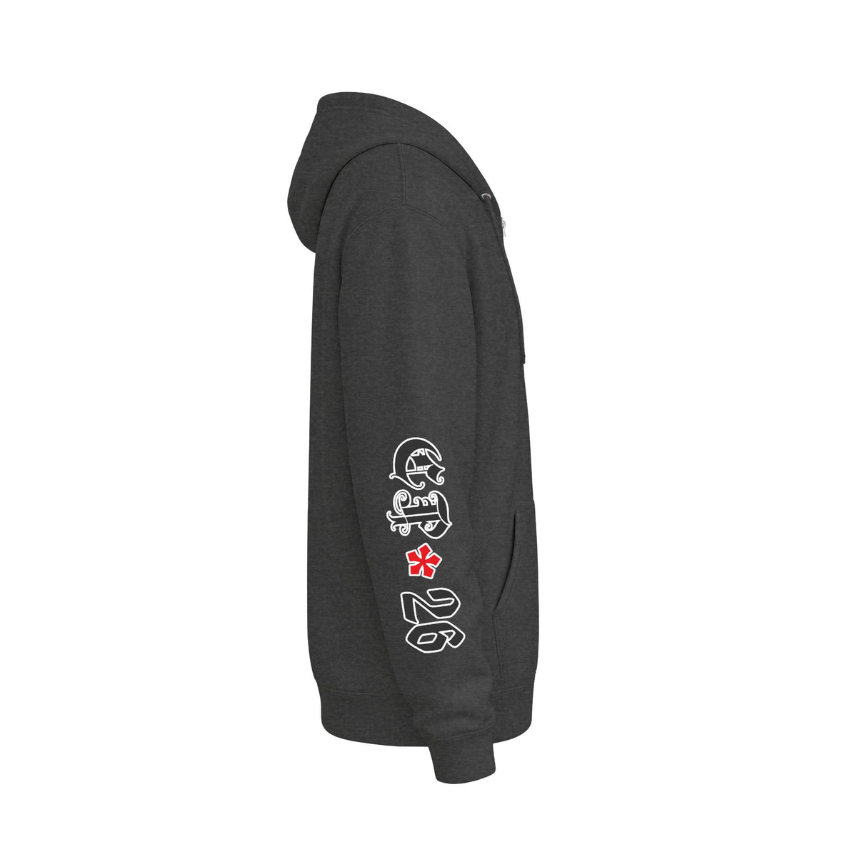Blackletter Nocturnus - Unisex Fleece Zip Up Hoodie