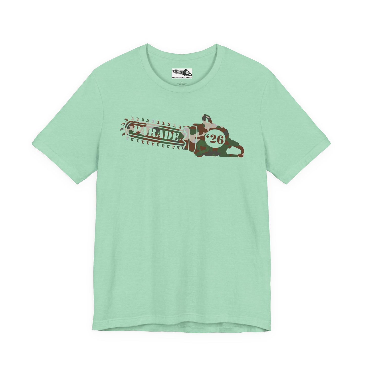 Chainsaw Icon | Camo Logo - Unisex SS Tee