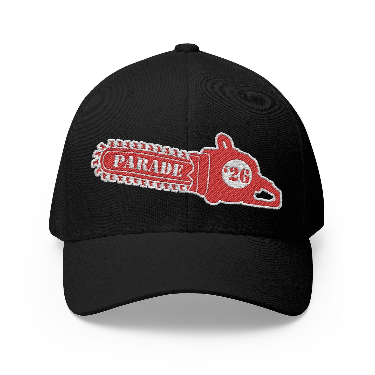 Chainsaw Icon | Strawberry Cream - Flexfit Cap (Embroidery)