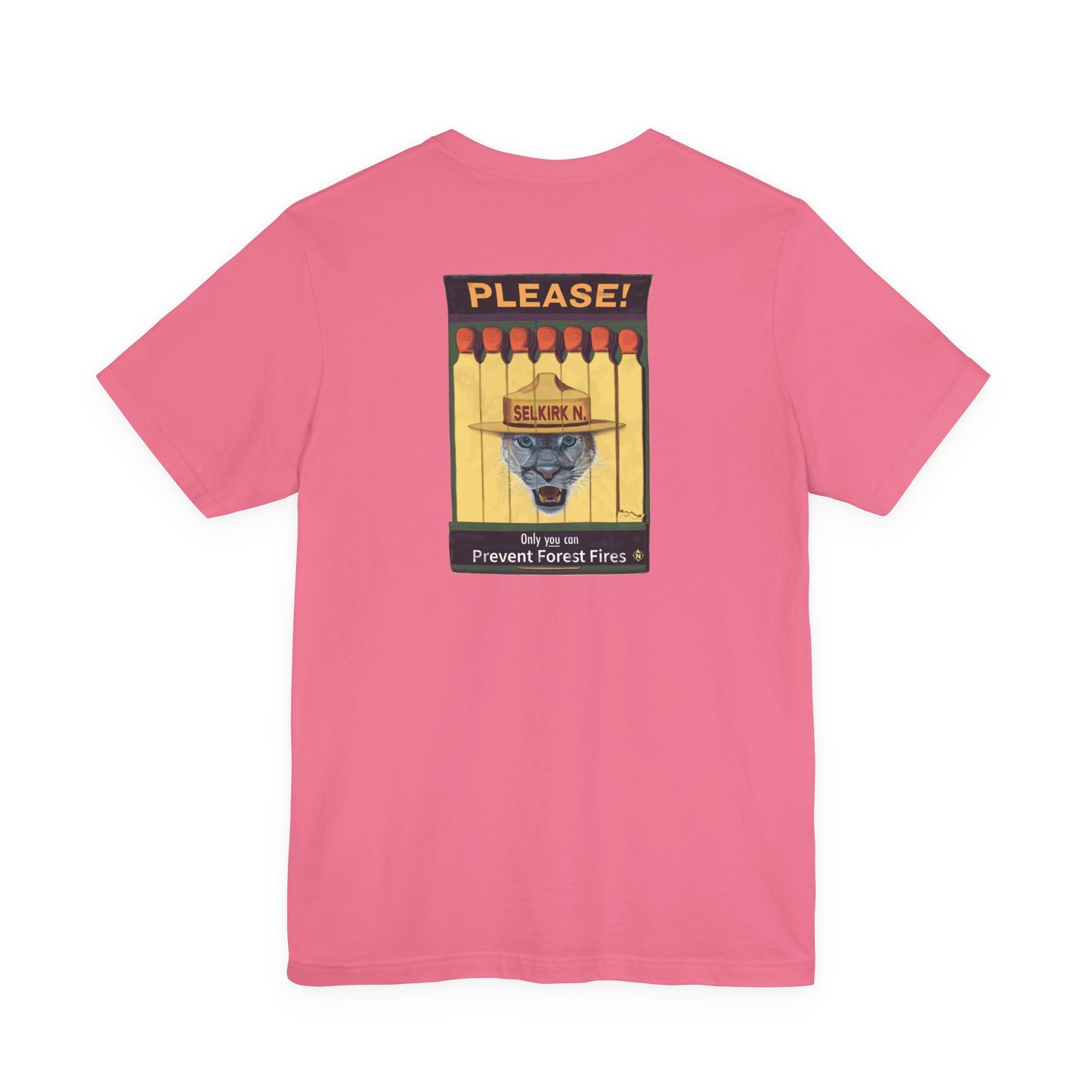 Selkirk Tommy | Vintage PSA Matchbook | Prevent Forest Fires  | Unisex SS T-Shirt