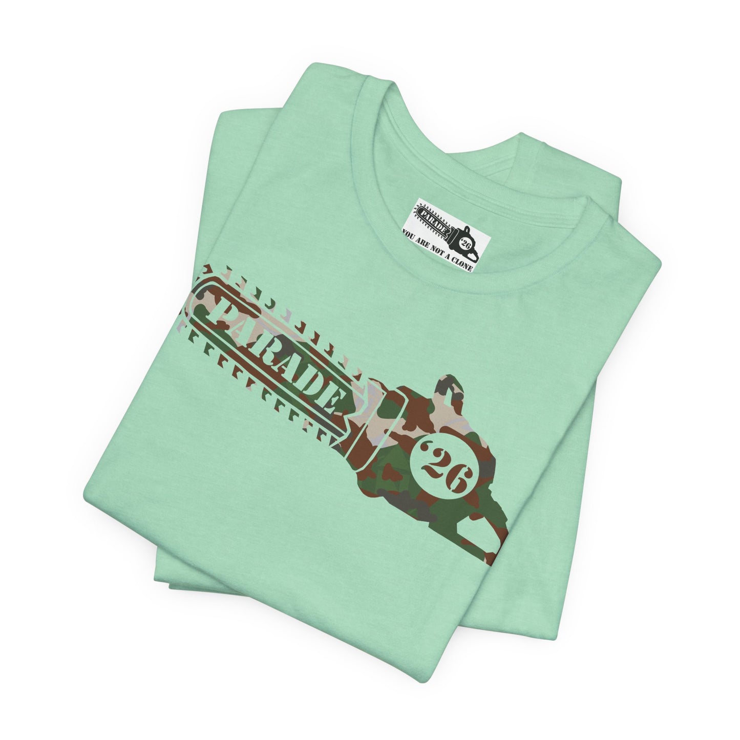 Chainsaw Icon | Camo Logo - Unisex SS Tee