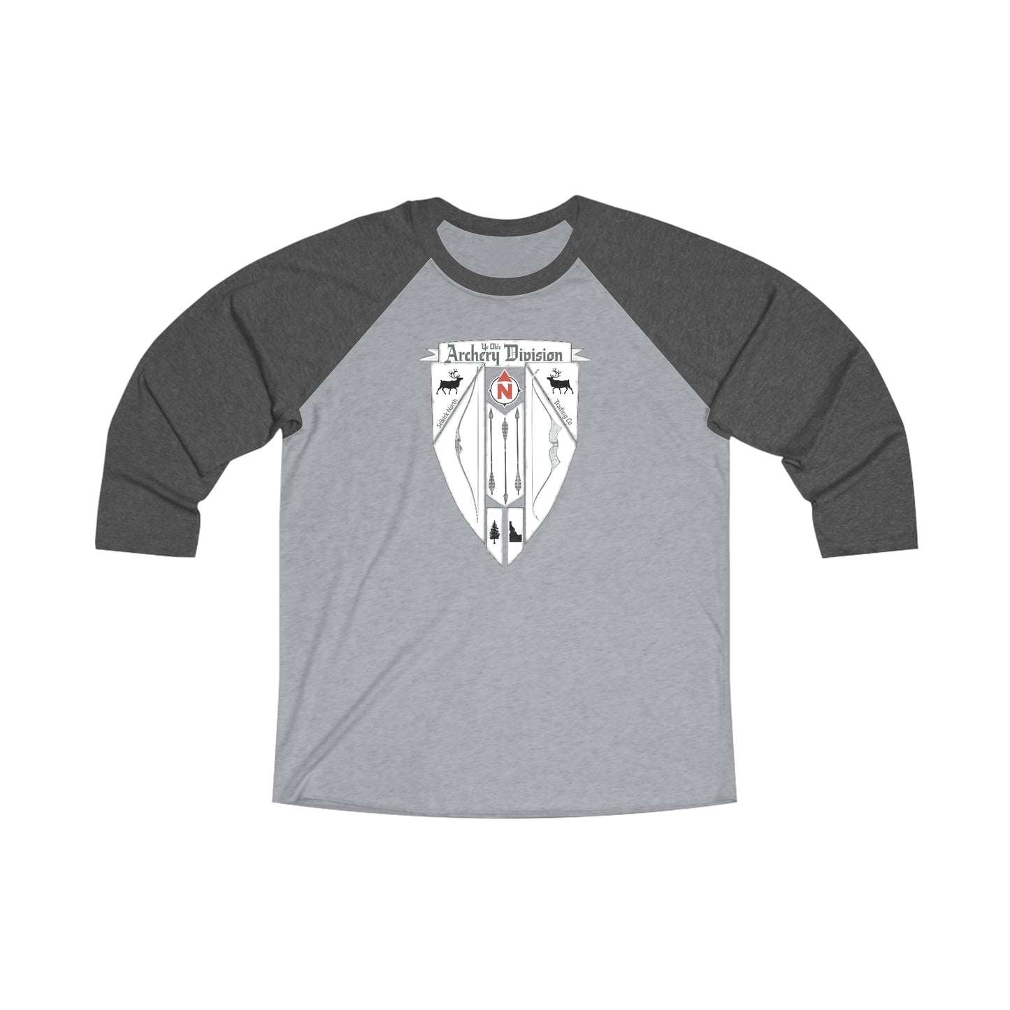 Selkirk North Archery Division - Men's Tri-Blend 3\4 Raglan Tee