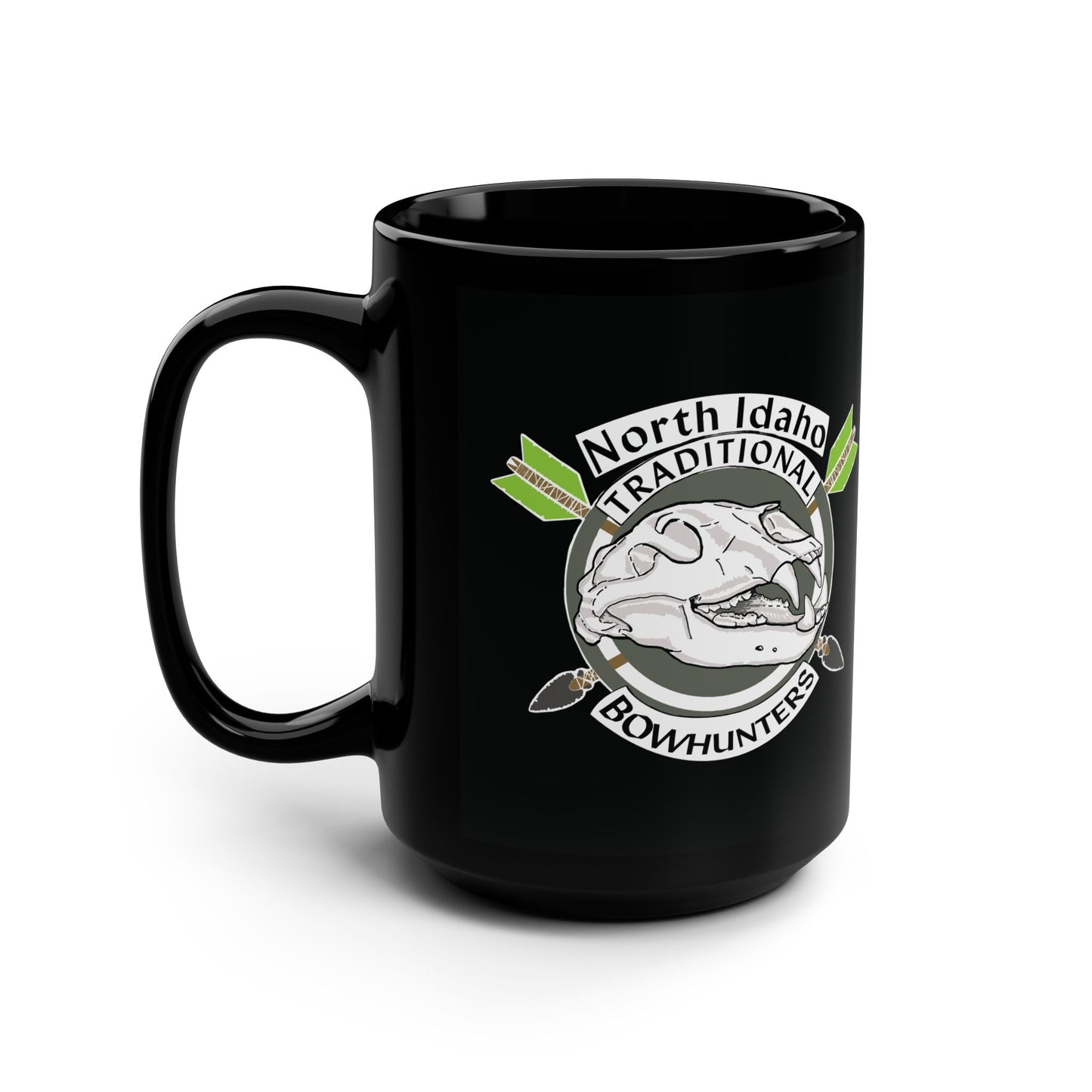 North Idaho Traditional Bowhunters - 15oz Black Mug