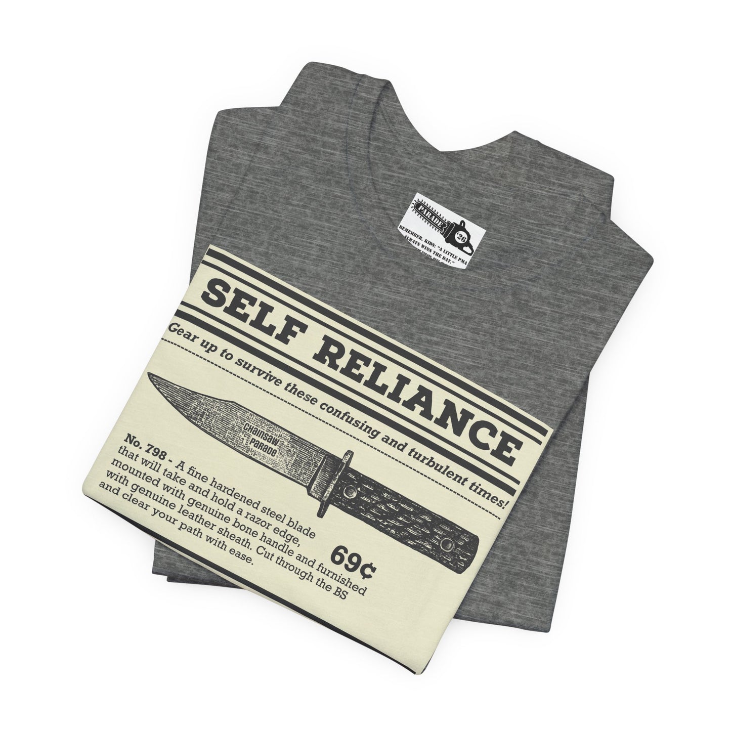 Self Reliance | Big Knife - Unisex Jersey Short Sleeve Tee