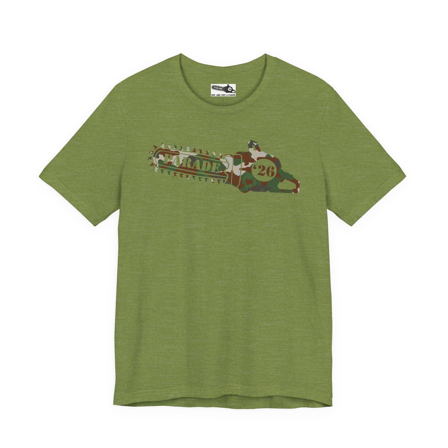Chainsaw Icon | Camo Logo - Unisex SS Tee