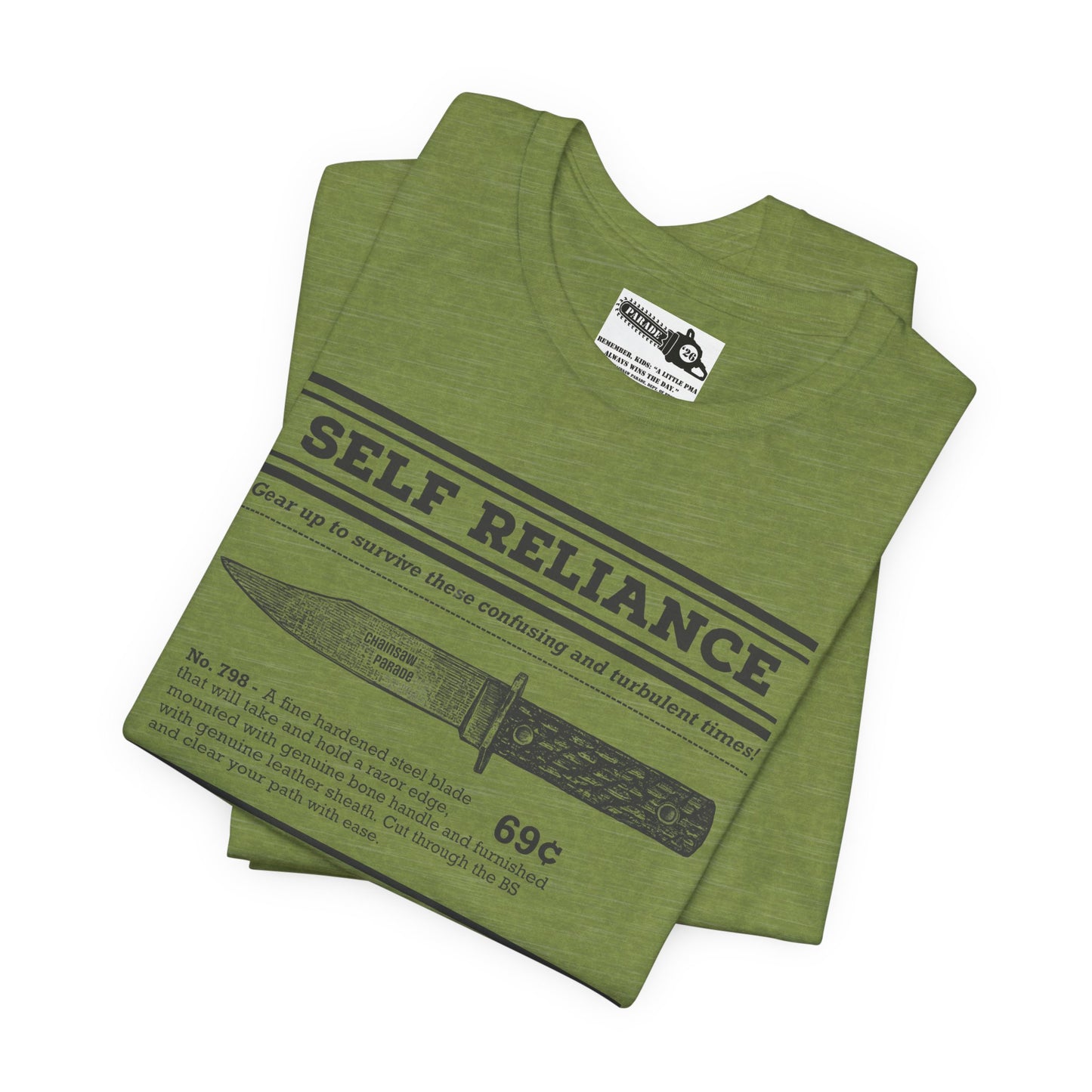 Self Reliance | Big Knife - Unisex Jersey Short Sleeve Tee