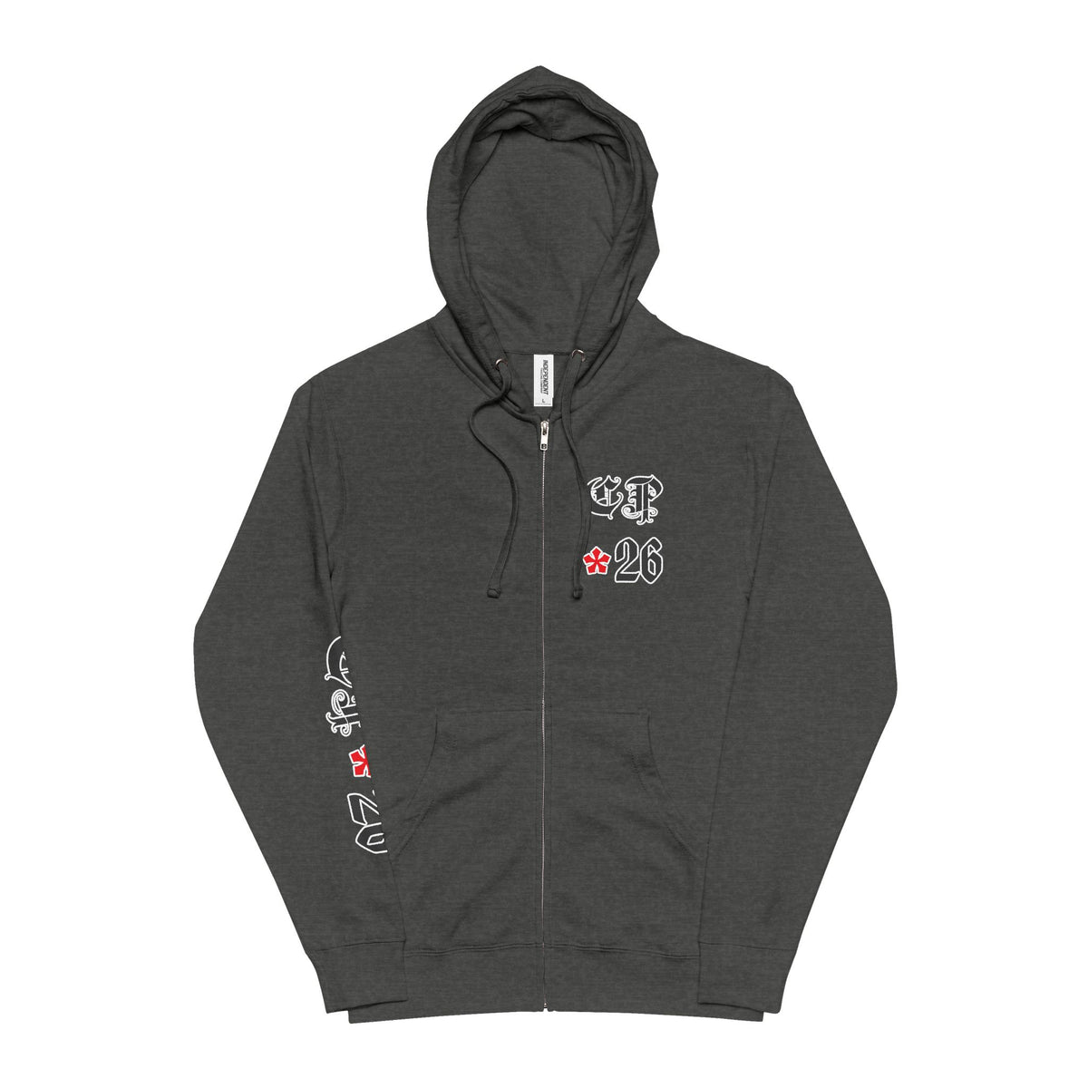 Blackletter Nocturnus - Unisex Fleece Zip Up Hoodie