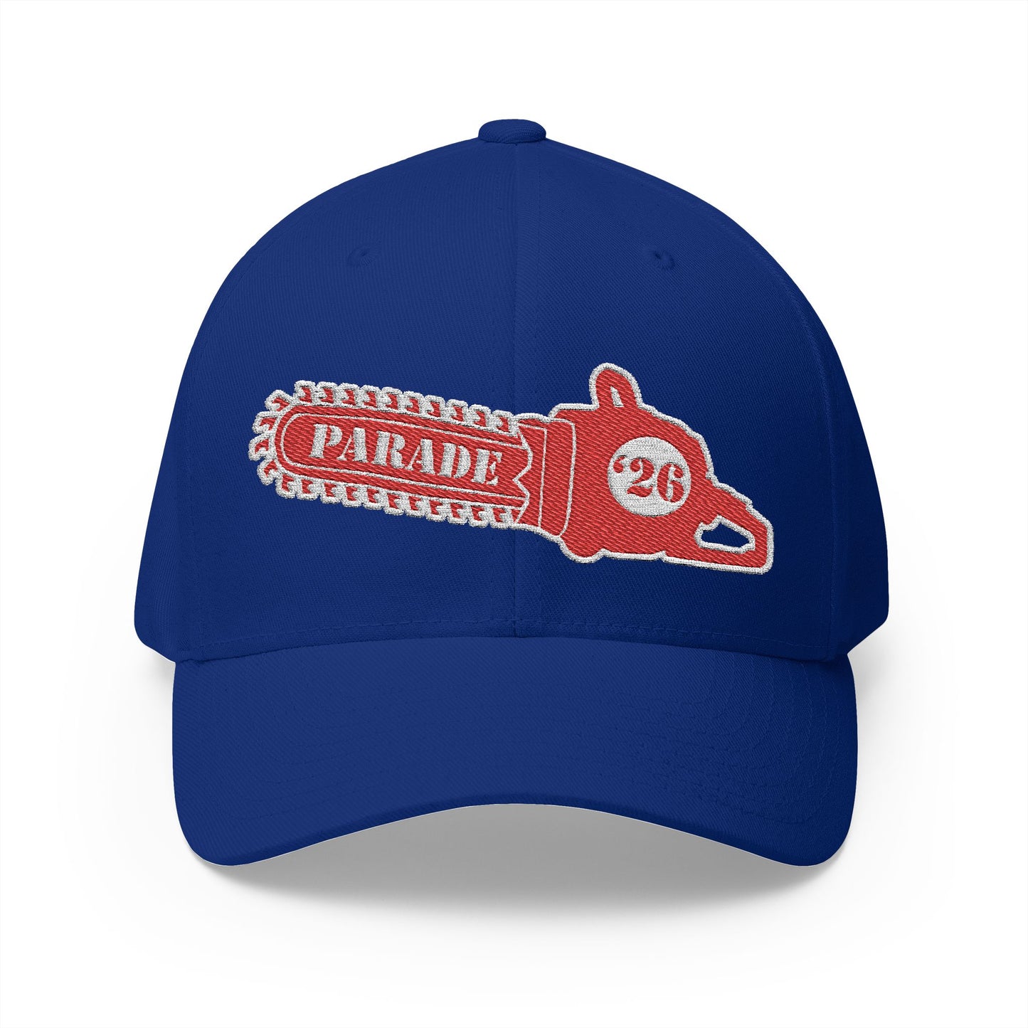 Chainsaw Icon | Strawberry Cream - Flexfit Cap (Embroidery)