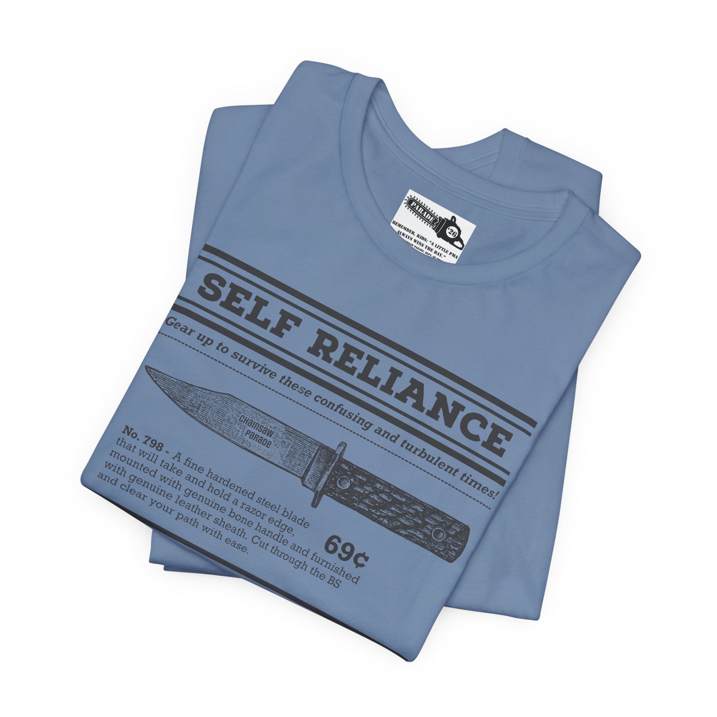 Self Reliance | Big Knife - Unisex Jersey Short Sleeve Tee