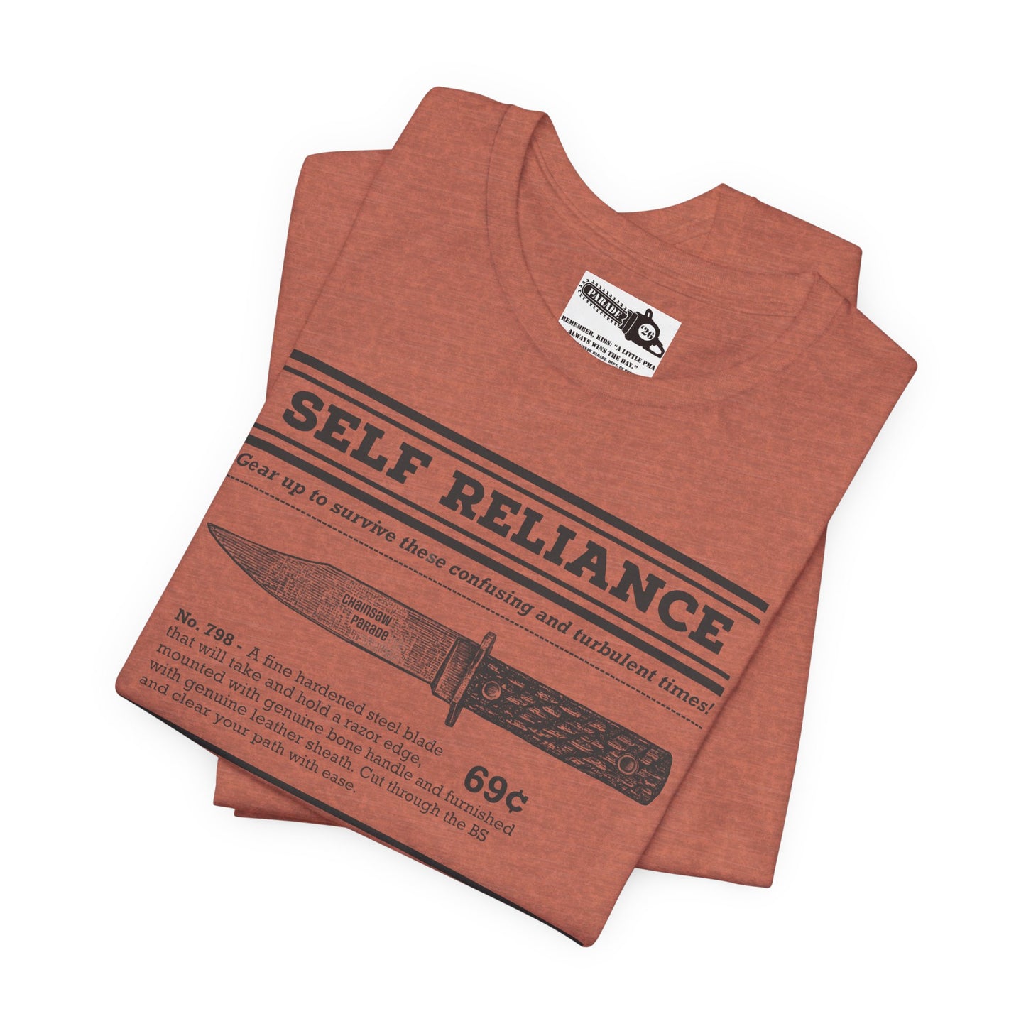 Self Reliance | Big Knife - Unisex Jersey Short Sleeve Tee
