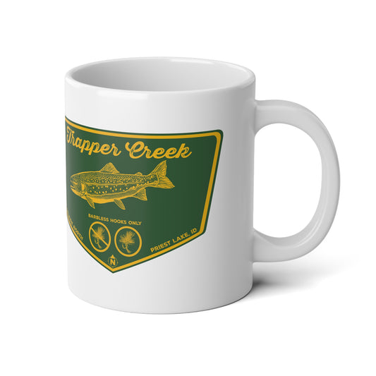 Trapper Creek Barbless Bulls - 20oz Jumbo Ceramic Coffee Mug