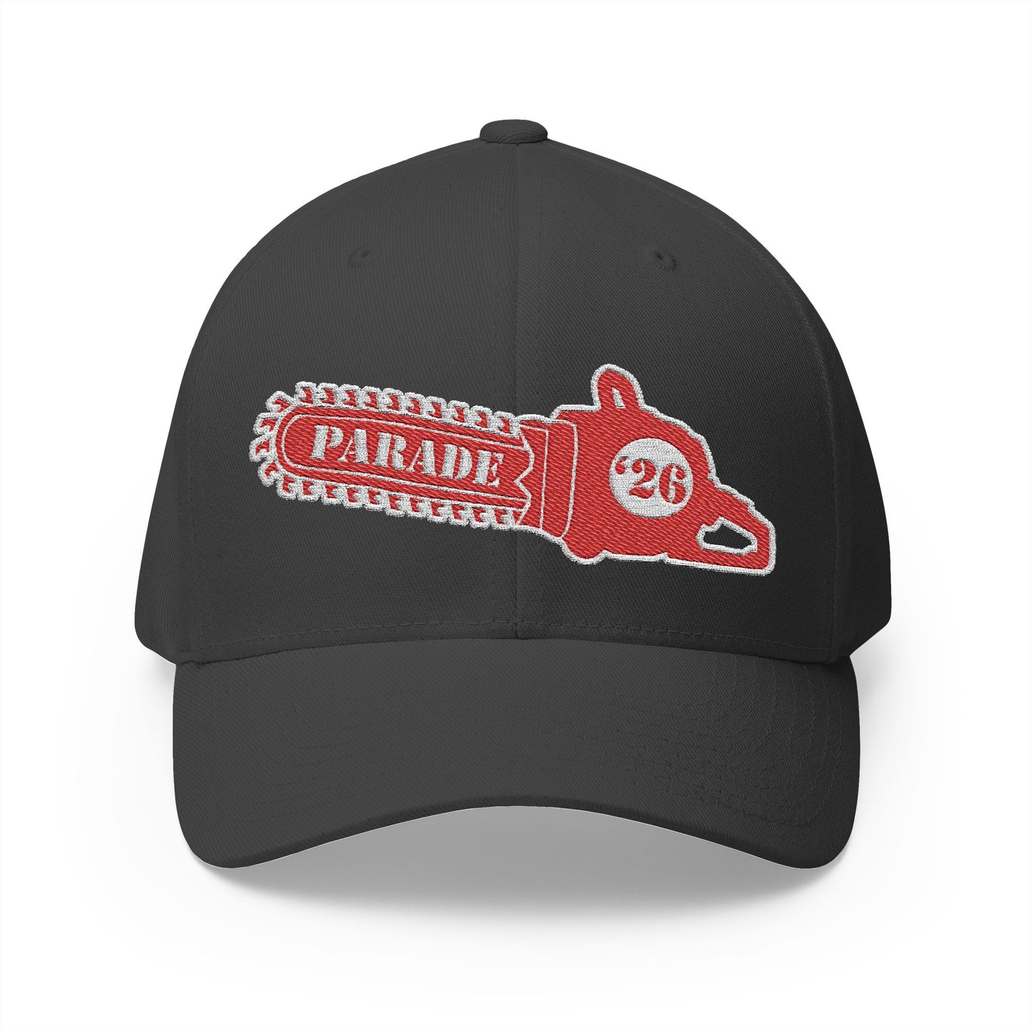 Chainsaw Icon | Strawberry Cream - Flexfit Cap (Embroidery)
