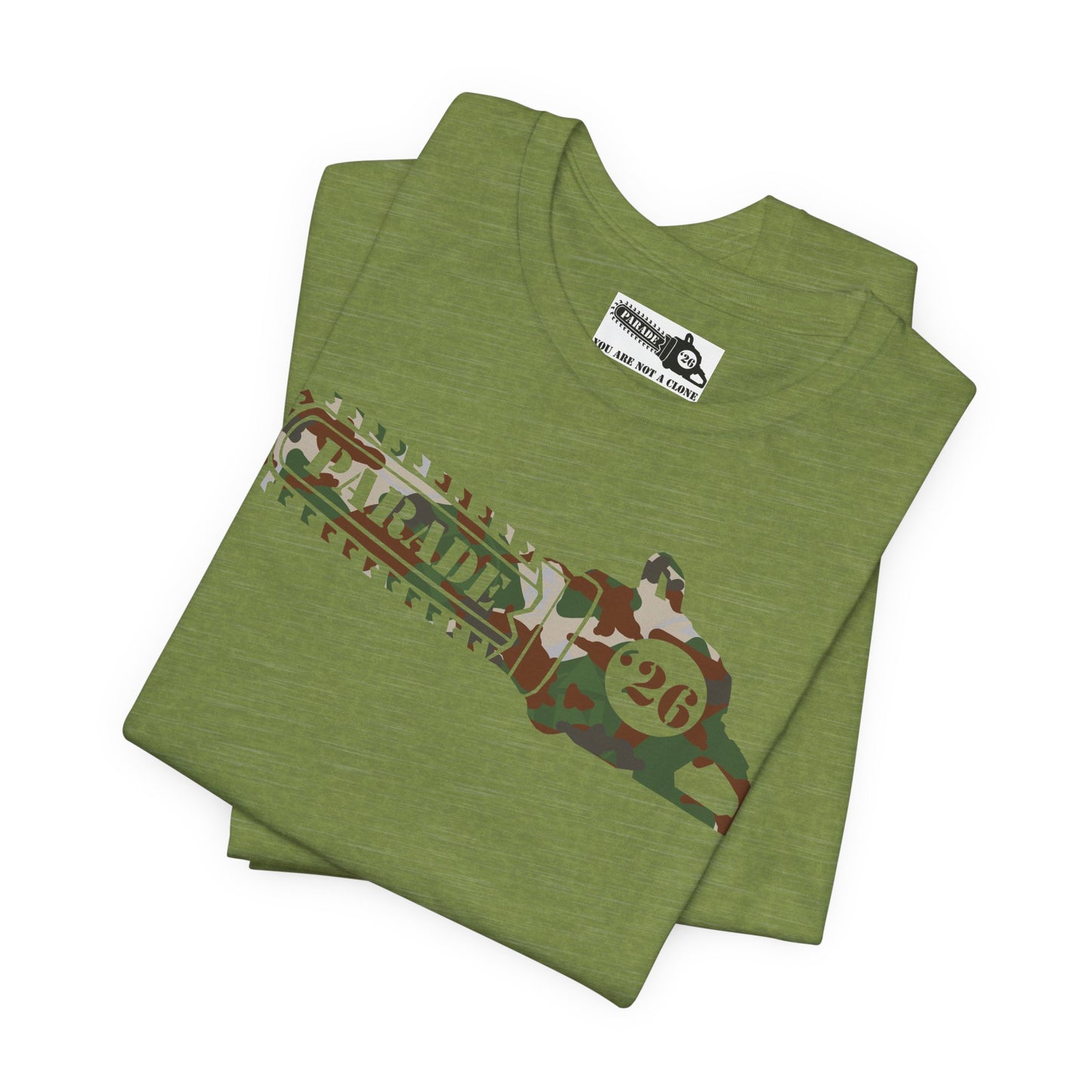 Chainsaw Icon | Camo Logo - Unisex SS Tee