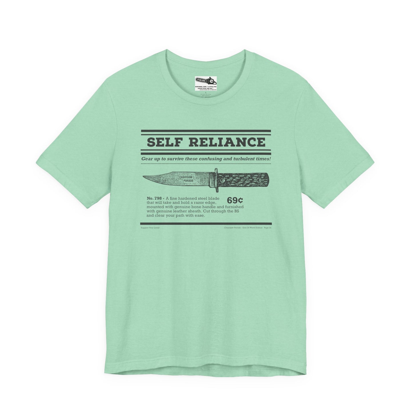 Self Reliance | Big Knife - Unisex Jersey Short Sleeve Tee