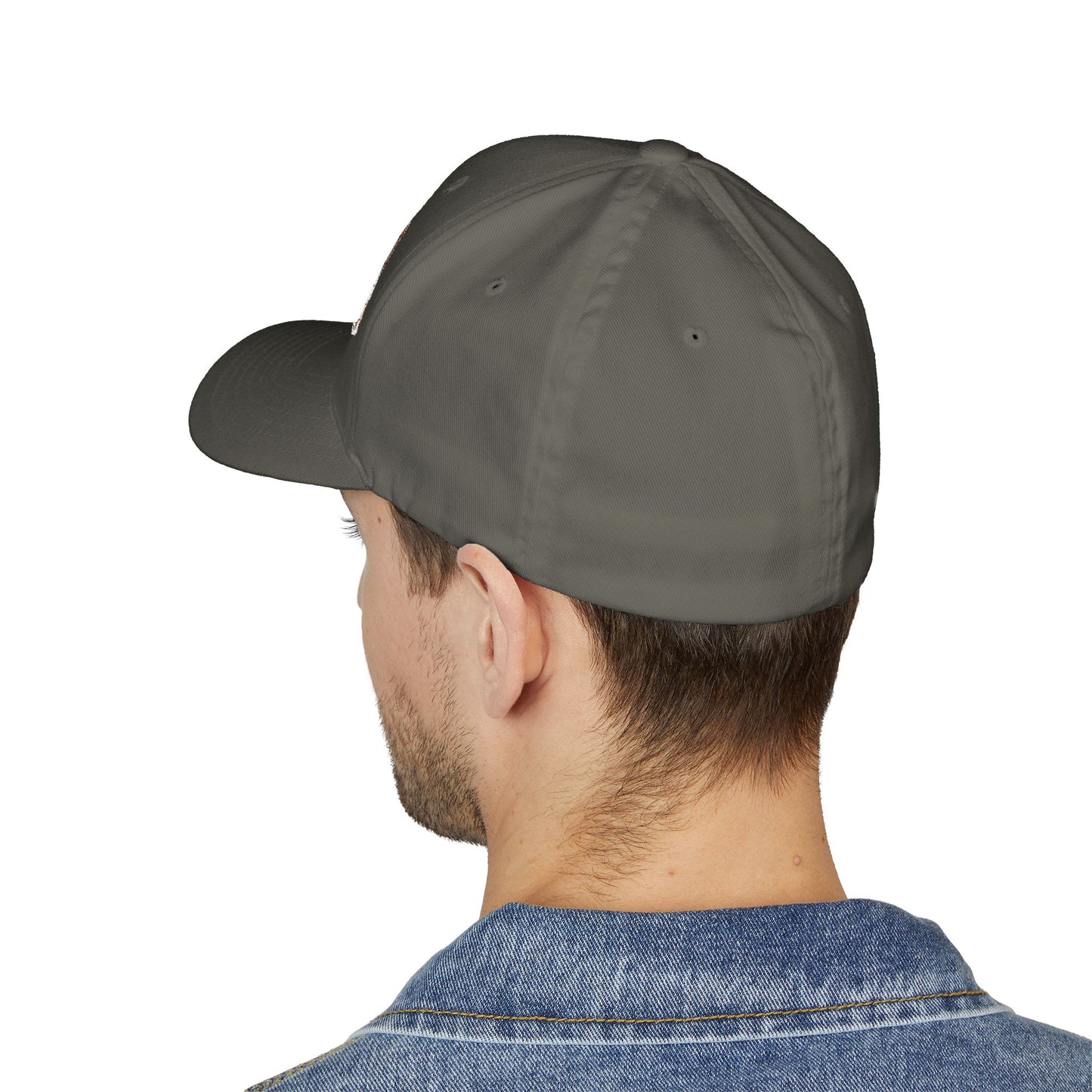 Chainsaw Icon Embroidered - Flexfit Creamsicle Logo Cap