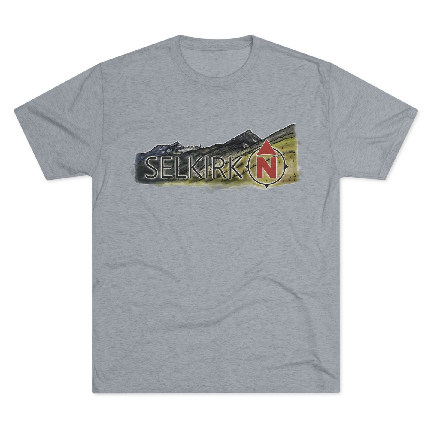 Selkirk Crest Watercolor - Men's Short Sleeve Tee