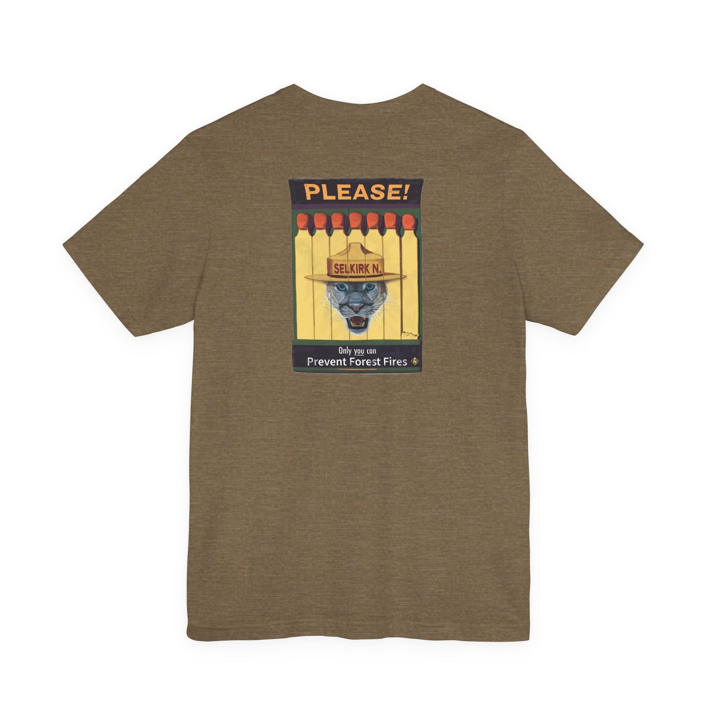 Selkirk Tommy | Vintage PSA Matchbook | Prevent Forest Fires  | Unisex SS T-Shirt
