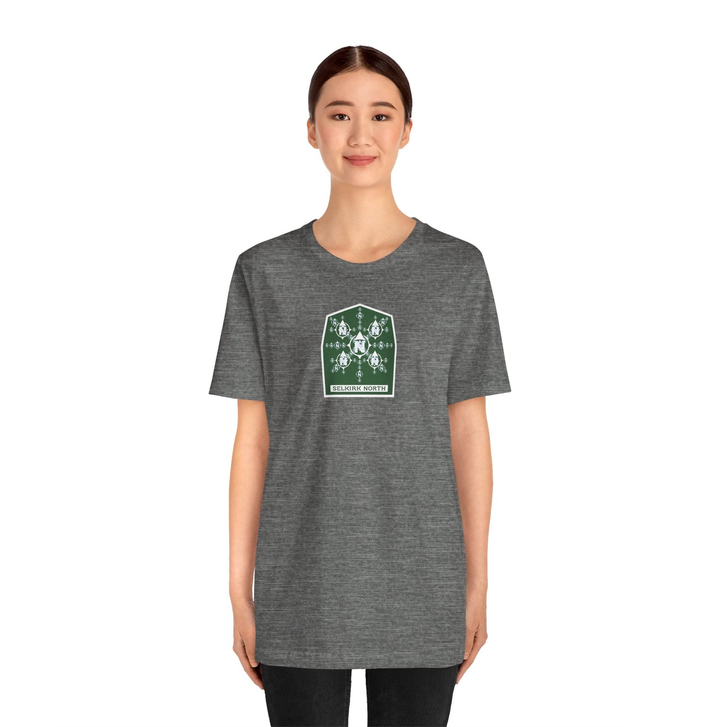 Snowflake Icon Badge — SS Unisex Tee