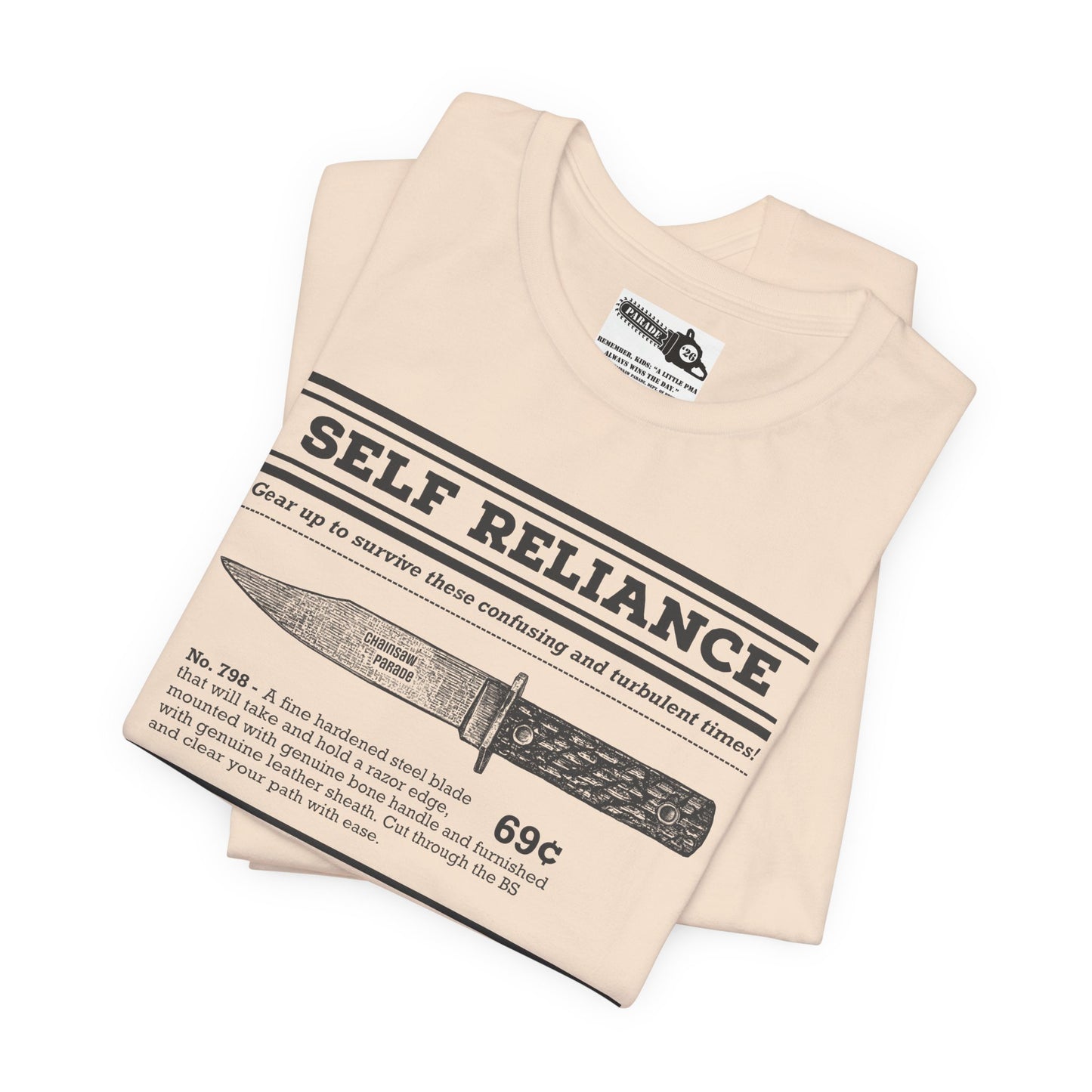 Self Reliance | Big Knife - Unisex Jersey Short Sleeve Tee