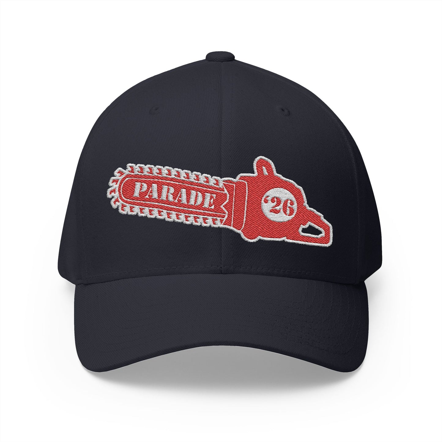Chainsaw Icon | Strawberry Cream - Flexfit Cap (Embroidery)