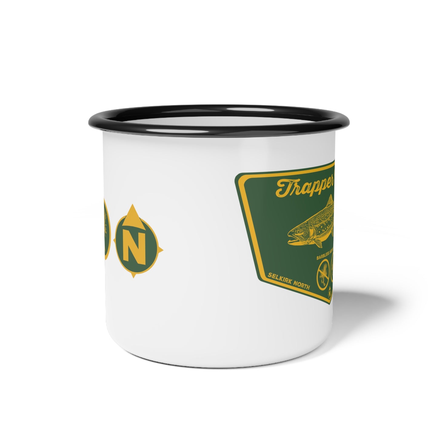 Barbless Bulls - Vintage Enamel Camp Cup