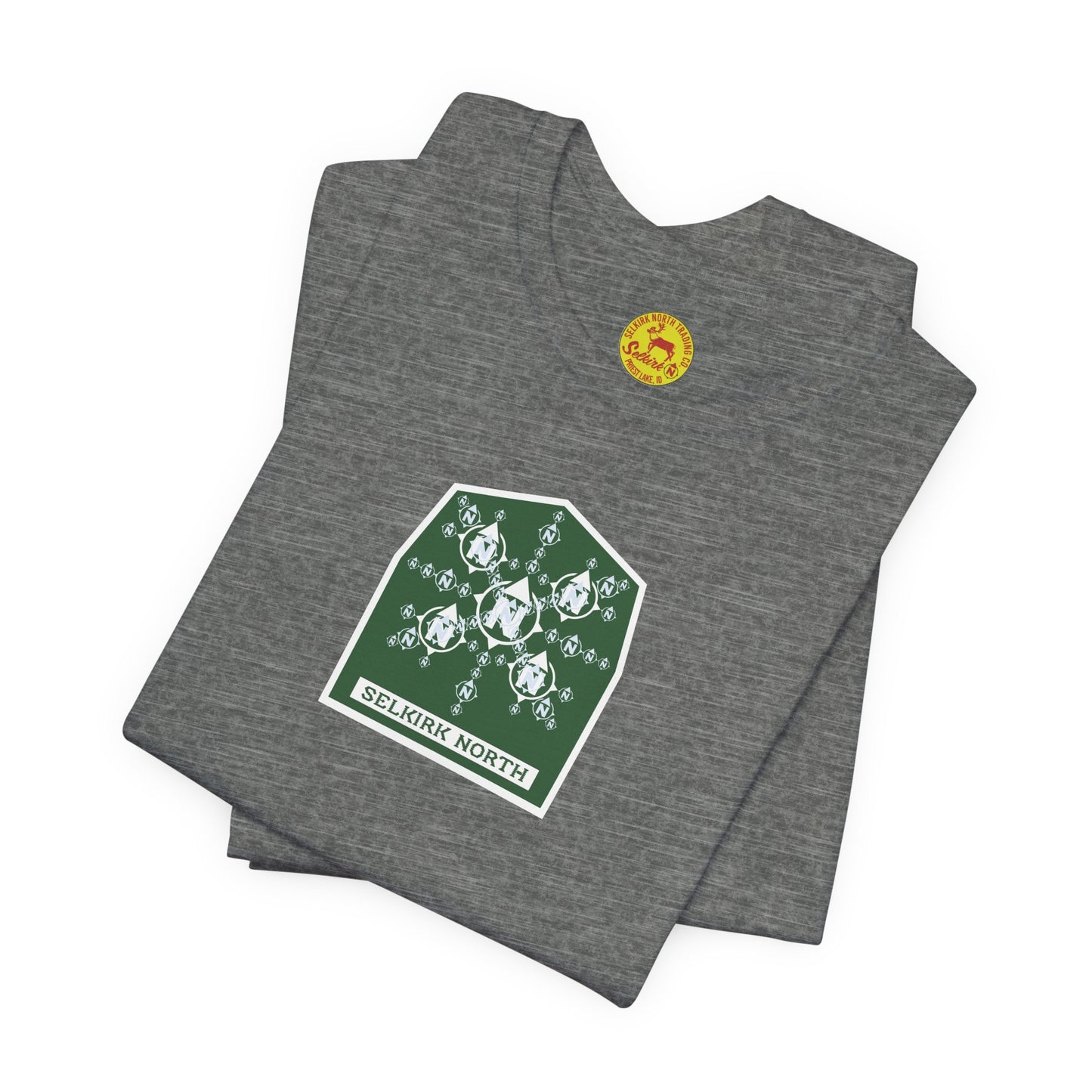 Snowflake Icon Badge — SS Unisex Tee