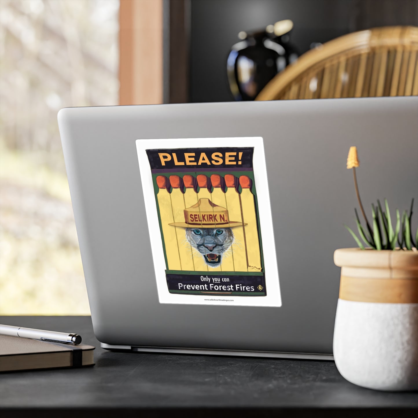 Selkirk Tommy Prevent Forest Fires | Vintage Matchbook –  Kiss-Cut Vinyl Sticker