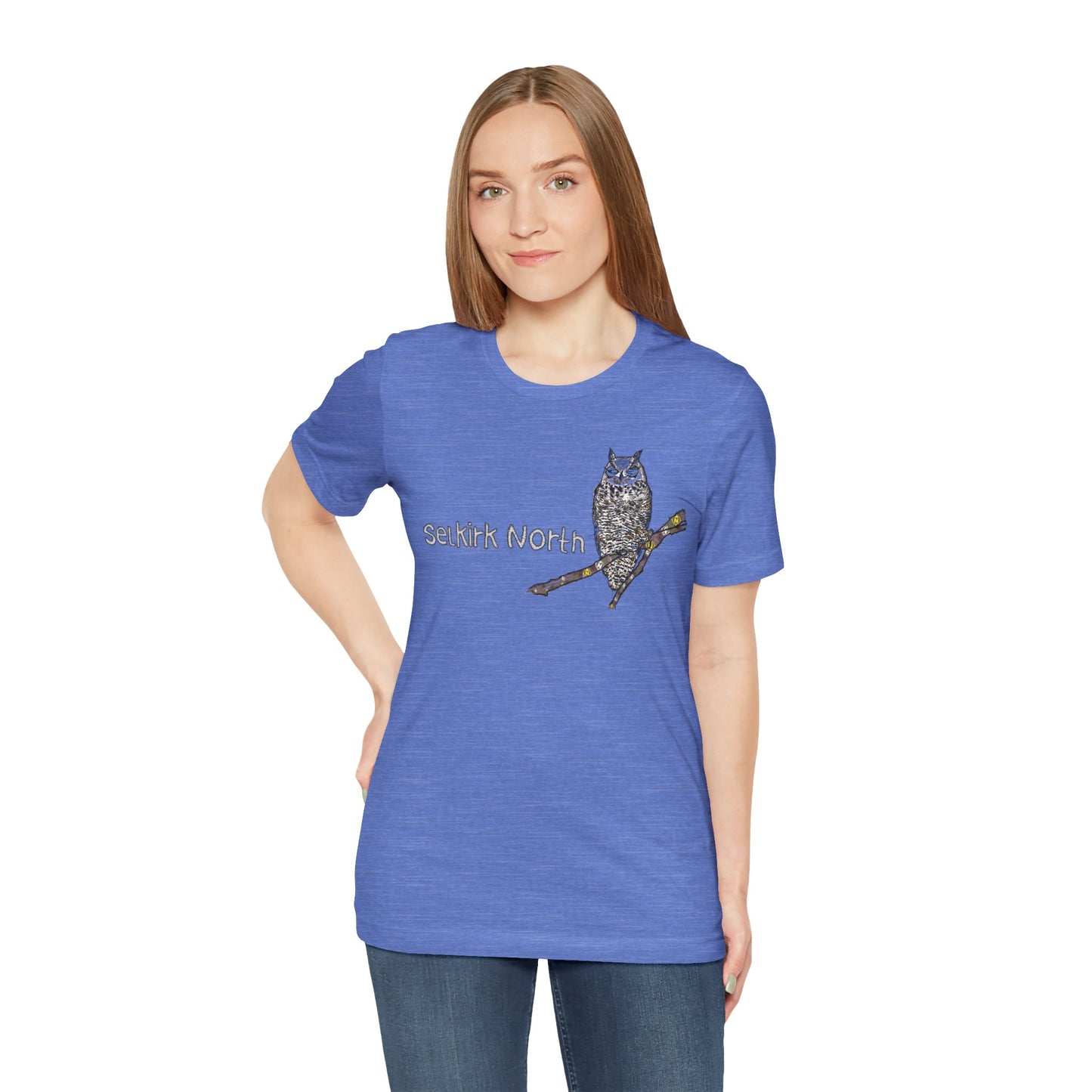 Stitchy Owl - Great Horned Owl |Short Sleeve Unisex Tee