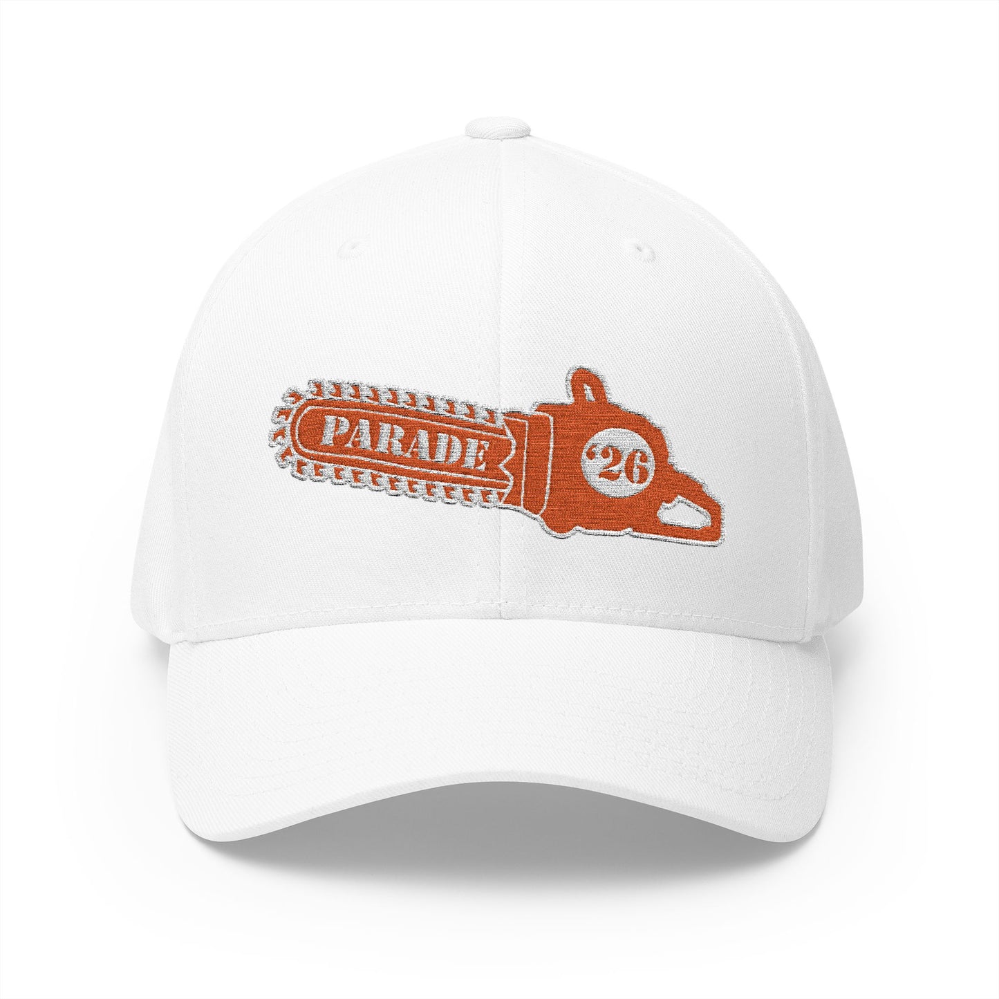 Chainsaw Icon Embroidered - Flexfit Creamsicle Logo Cap