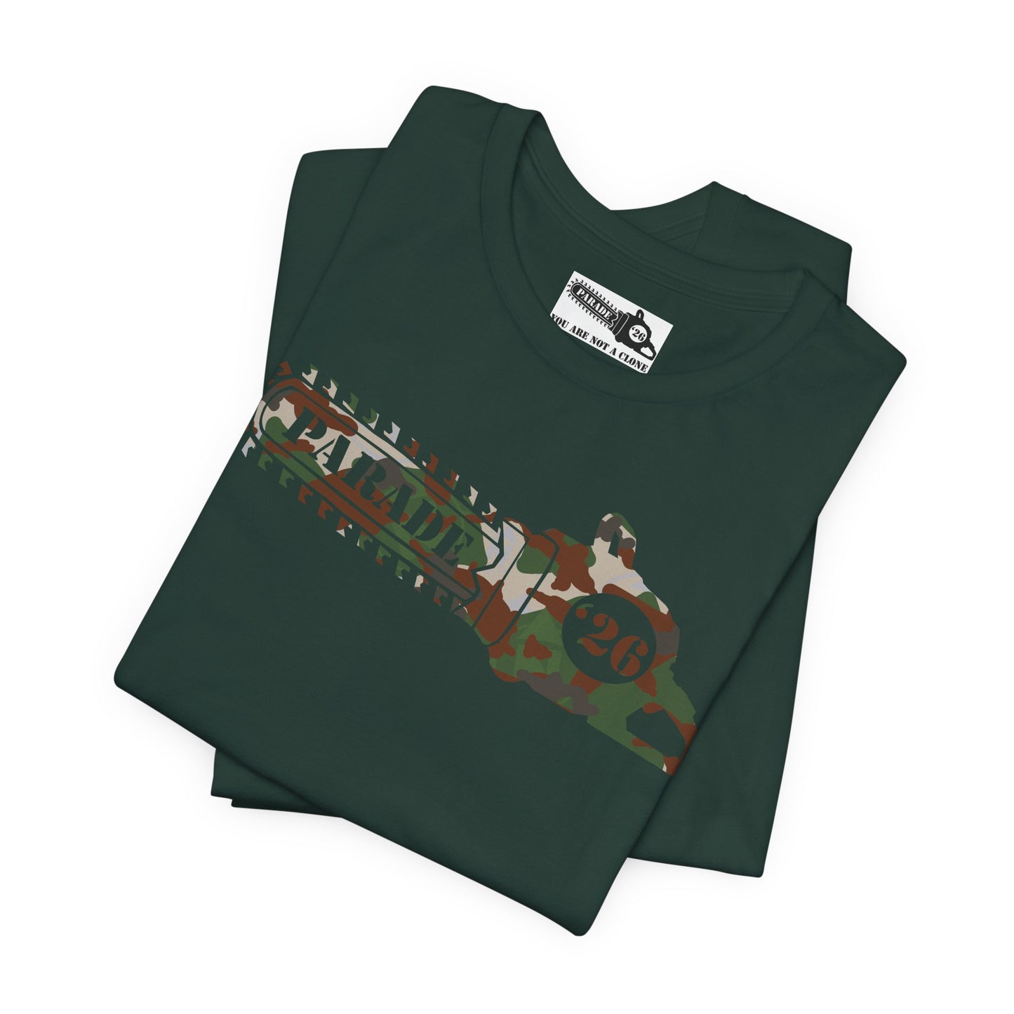 Chainsaw Icon | Camo Logo - Unisex SS Tee