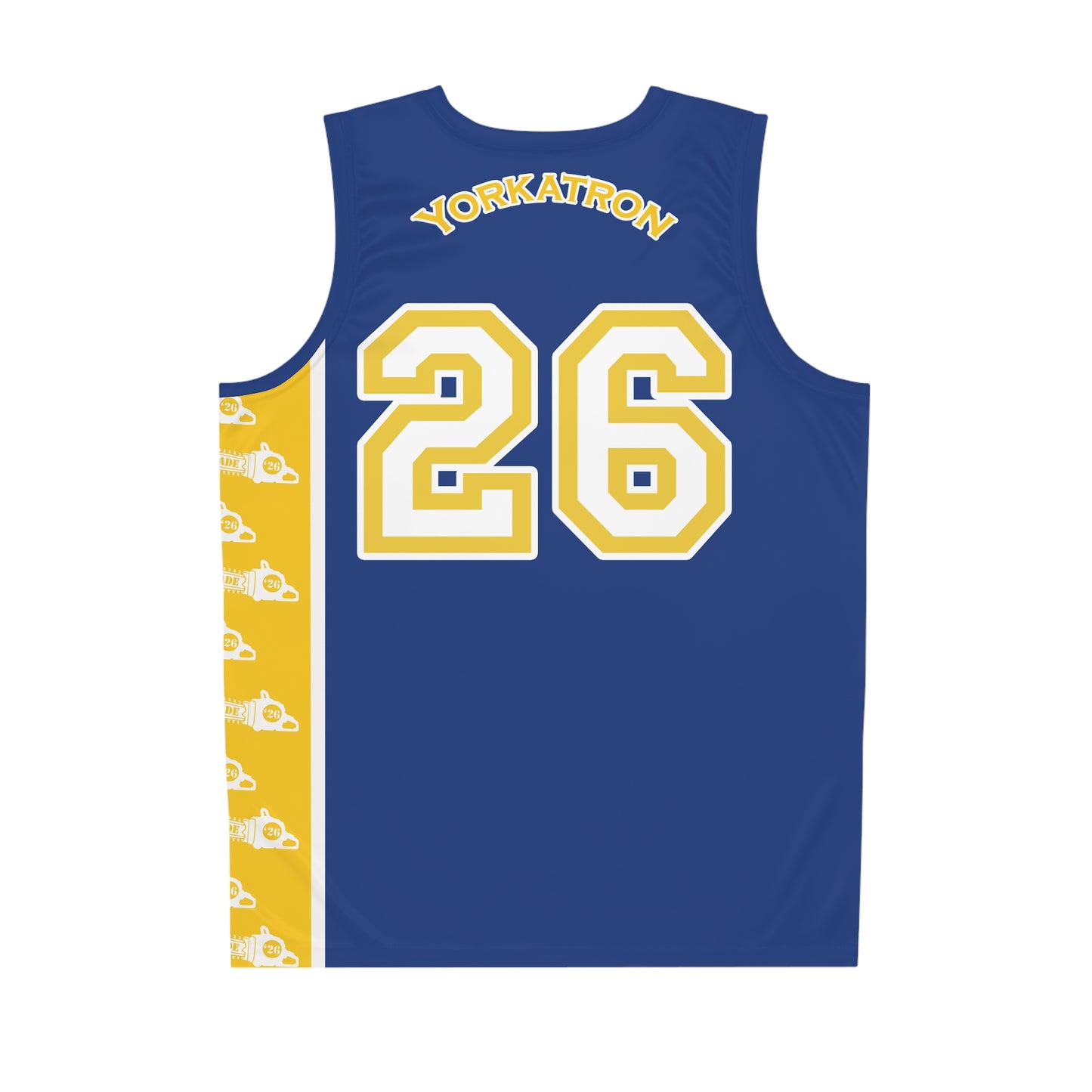 Baller | Blue & Gold  -  Retro Team Basketball Jersey