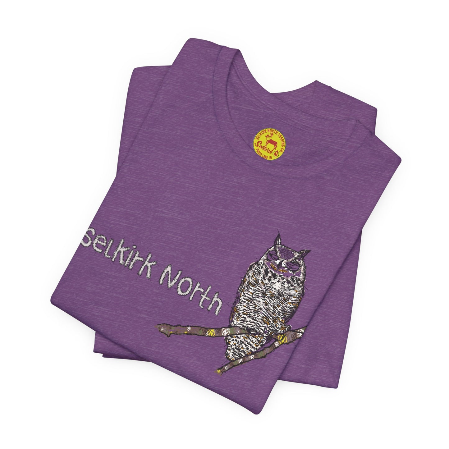 Stitchy Owl - Great Horned Owl |Short Sleeve Unisex Tee