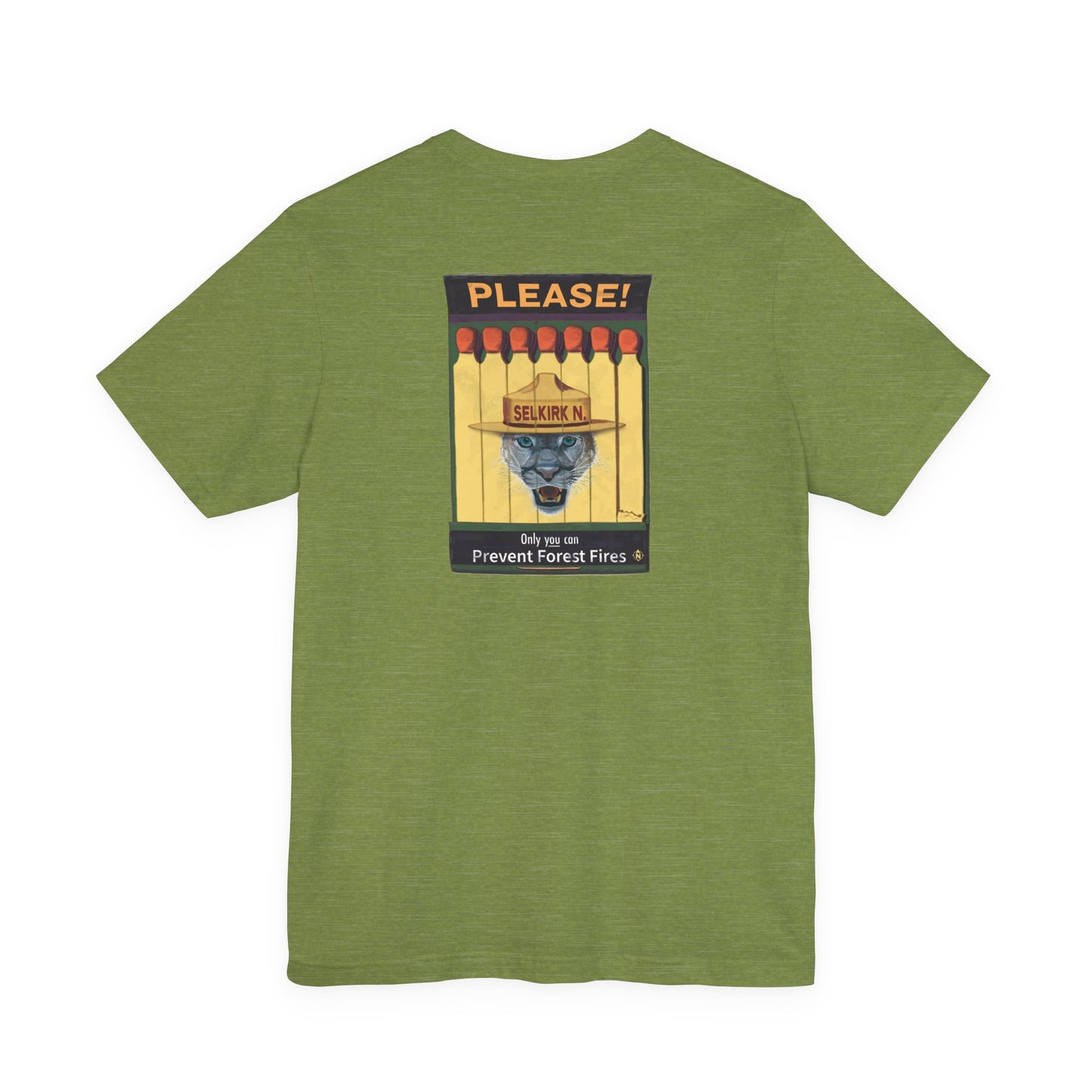Selkirk Tommy | Vintage PSA Matchbook | Prevent Forest Fires  | Unisex SS T-Shirt