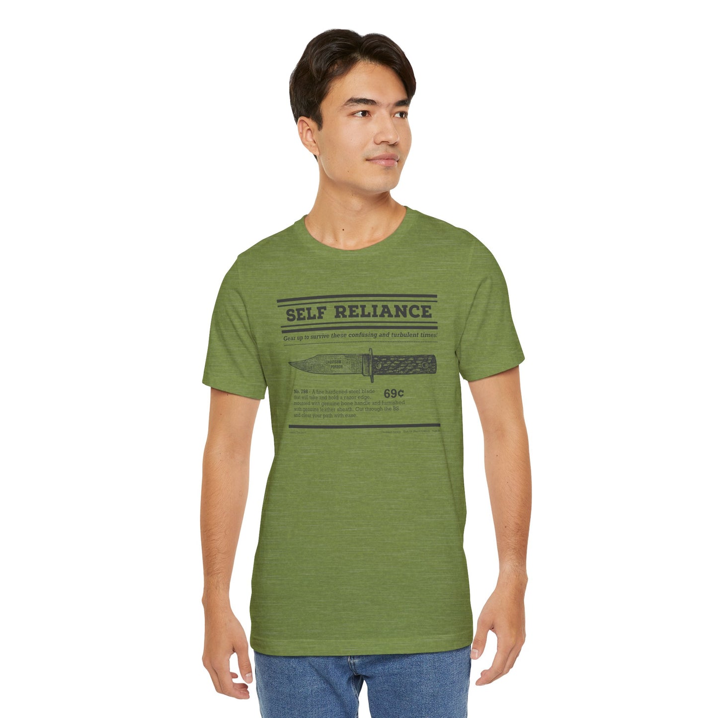 Self Reliance | Big Knife - Unisex Jersey Short Sleeve Tee