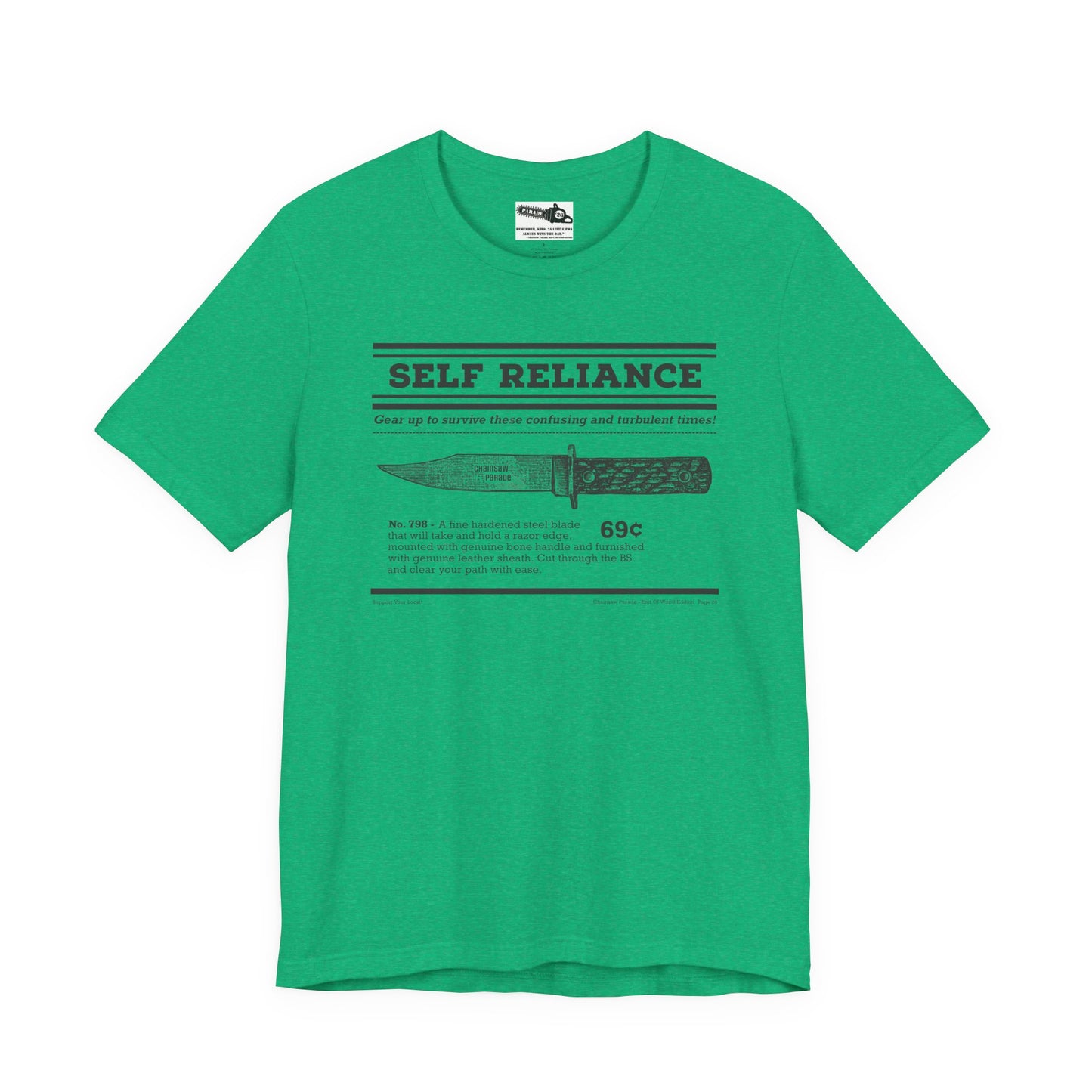 Self Reliance | Big Knife - Unisex Jersey Short Sleeve Tee