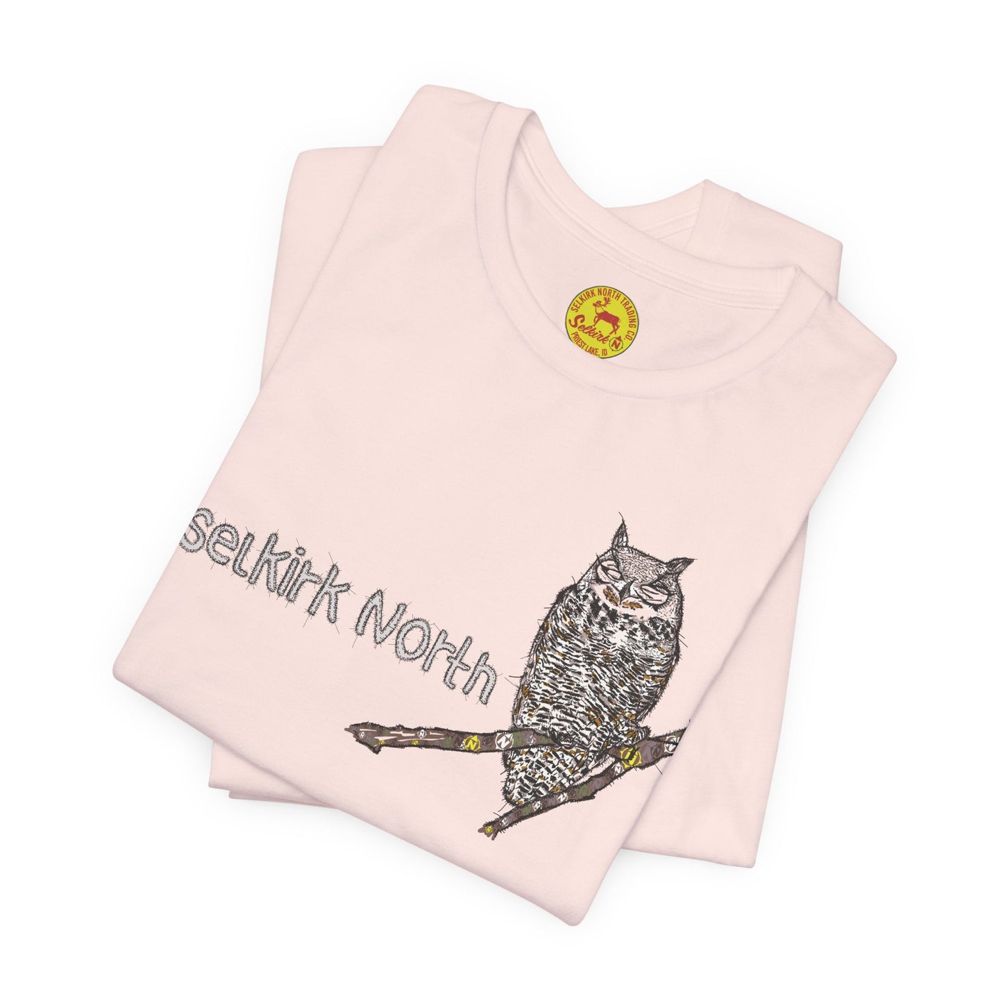 Stitchy Owl - Great Horned Owl |Short Sleeve Unisex Tee