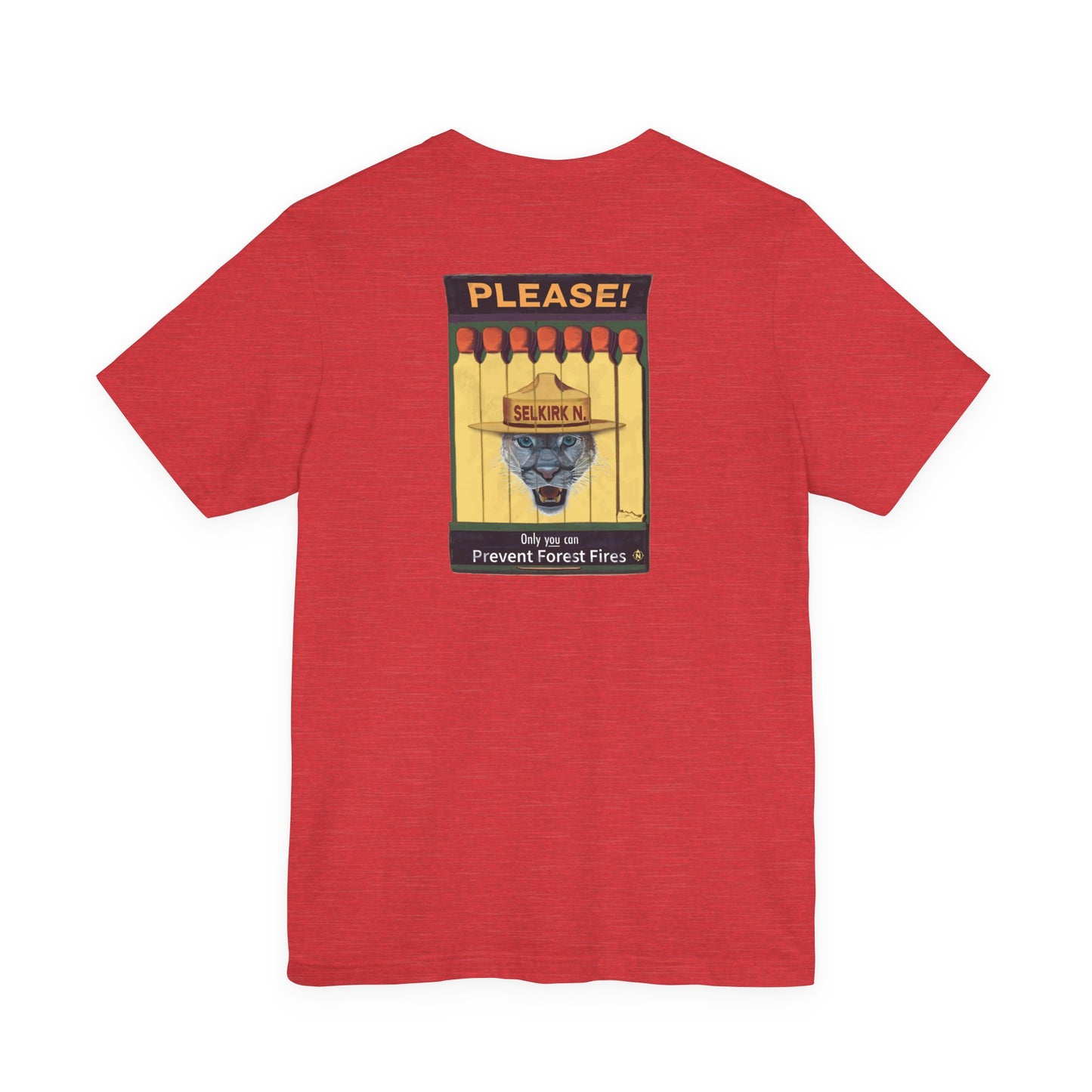 Selkirk Tommy | Vintage PSA Matchbook | Prevent Forest Fires  | Unisex SS T-Shirt