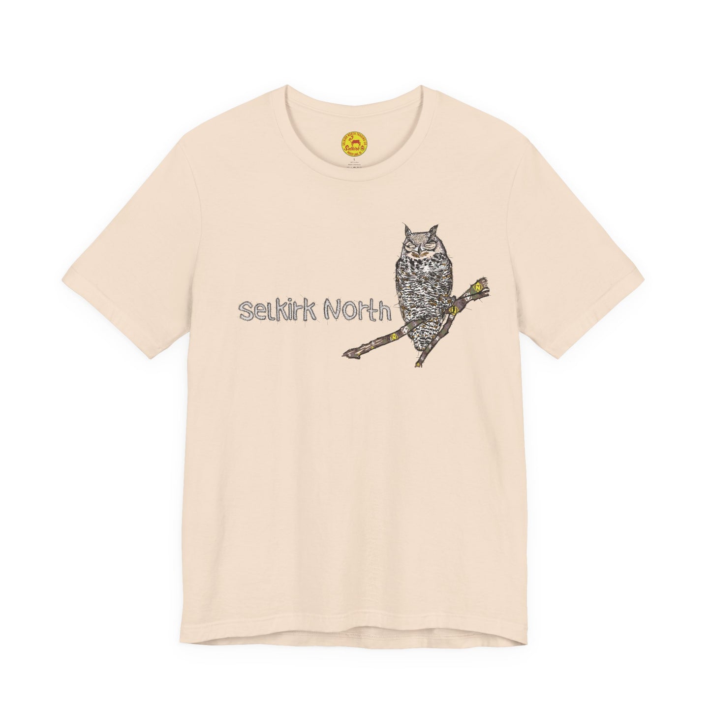 Stitchy Owl - Great Horned Owl |Short Sleeve Unisex Tee