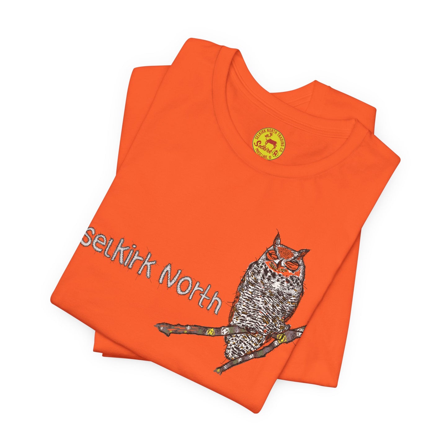 Stitchy Owl - Great Horned Owl |Short Sleeve Unisex Tee