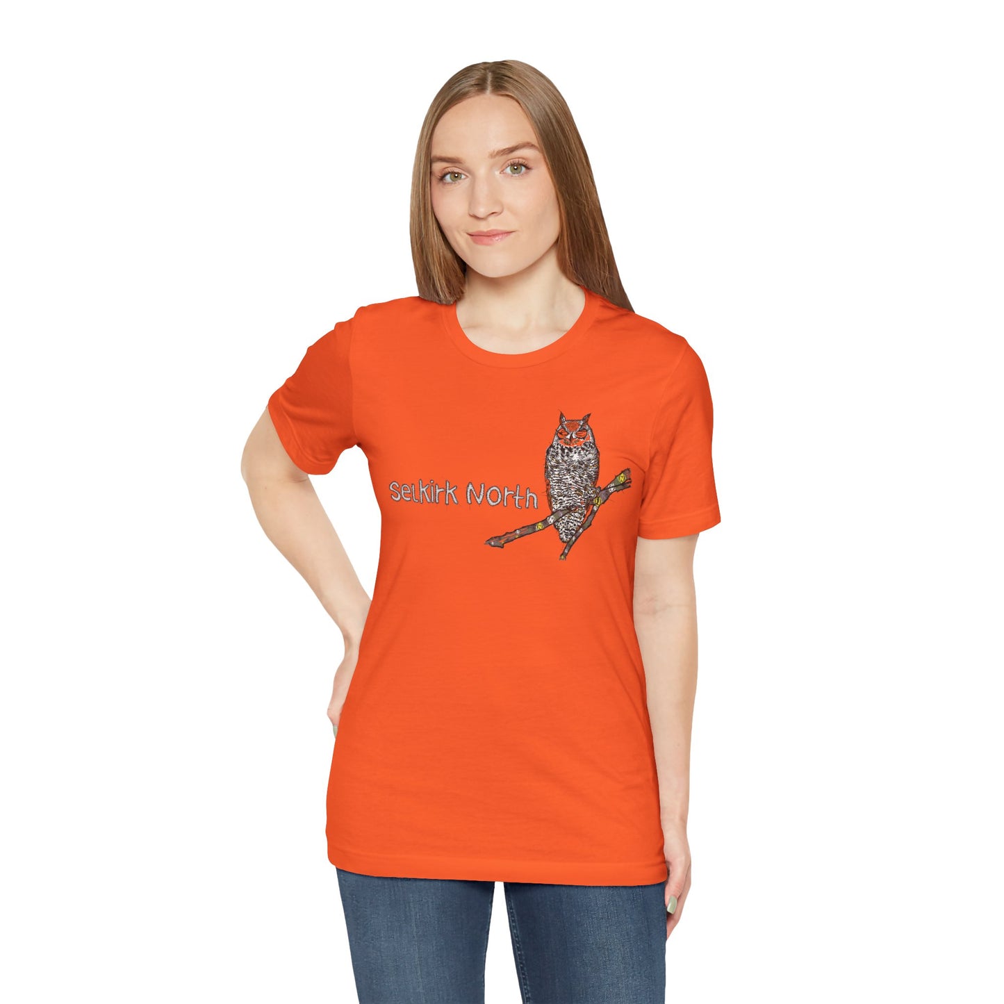 Stitchy Owl - Great Horned Owl |Short Sleeve Unisex Tee