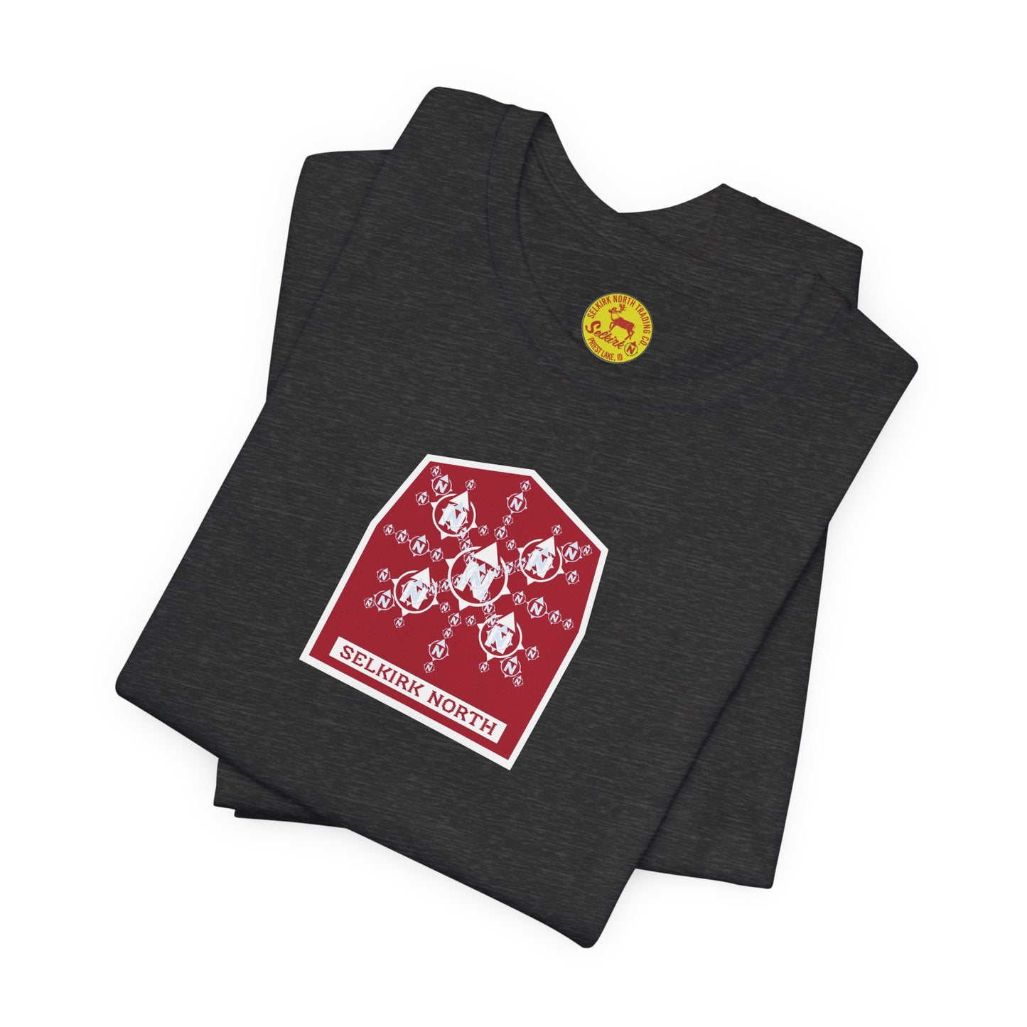 Snowflake Icon Badge — SS Unisex Tee
