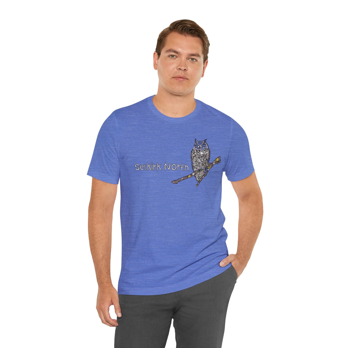 Stitchy Owl - Great Horned Owl |Short Sleeve Unisex Tee