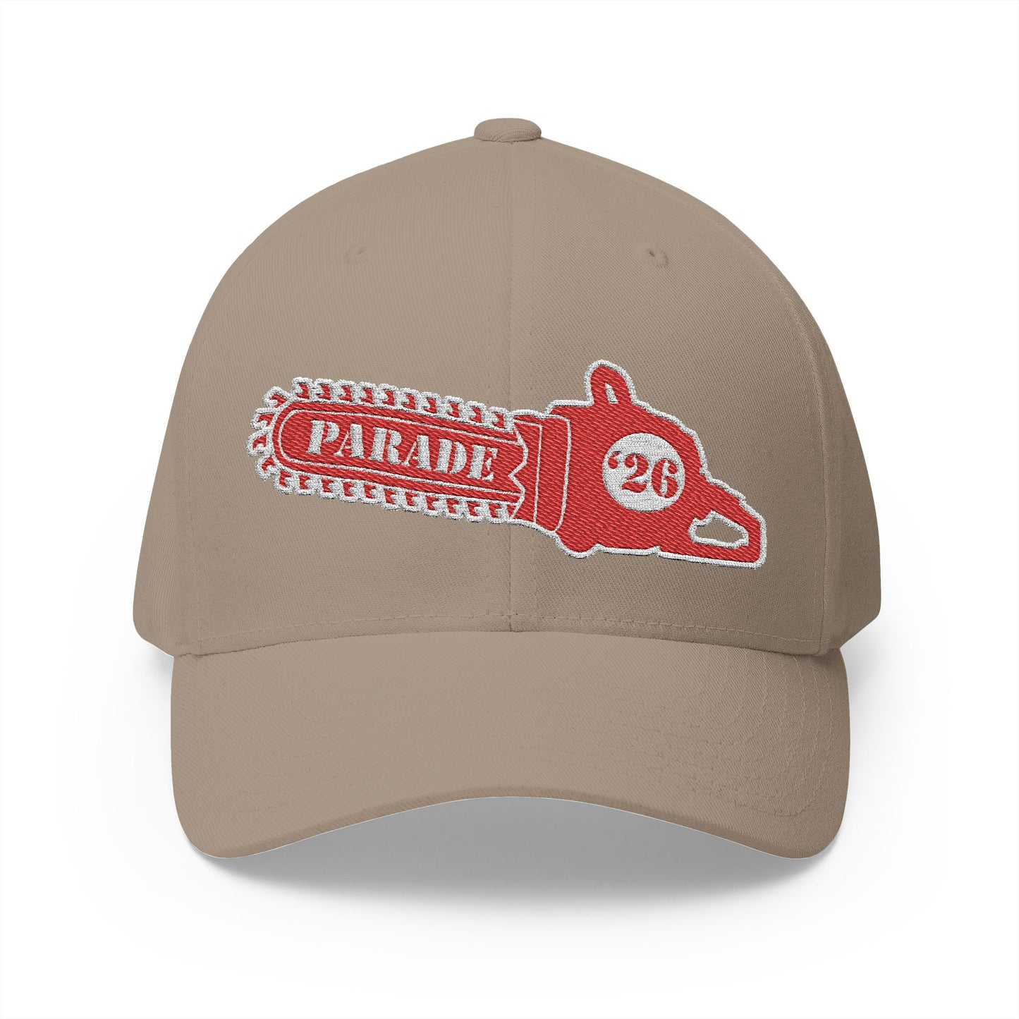Chainsaw Icon | Strawberry Cream - Flexfit Cap (Embroidery)