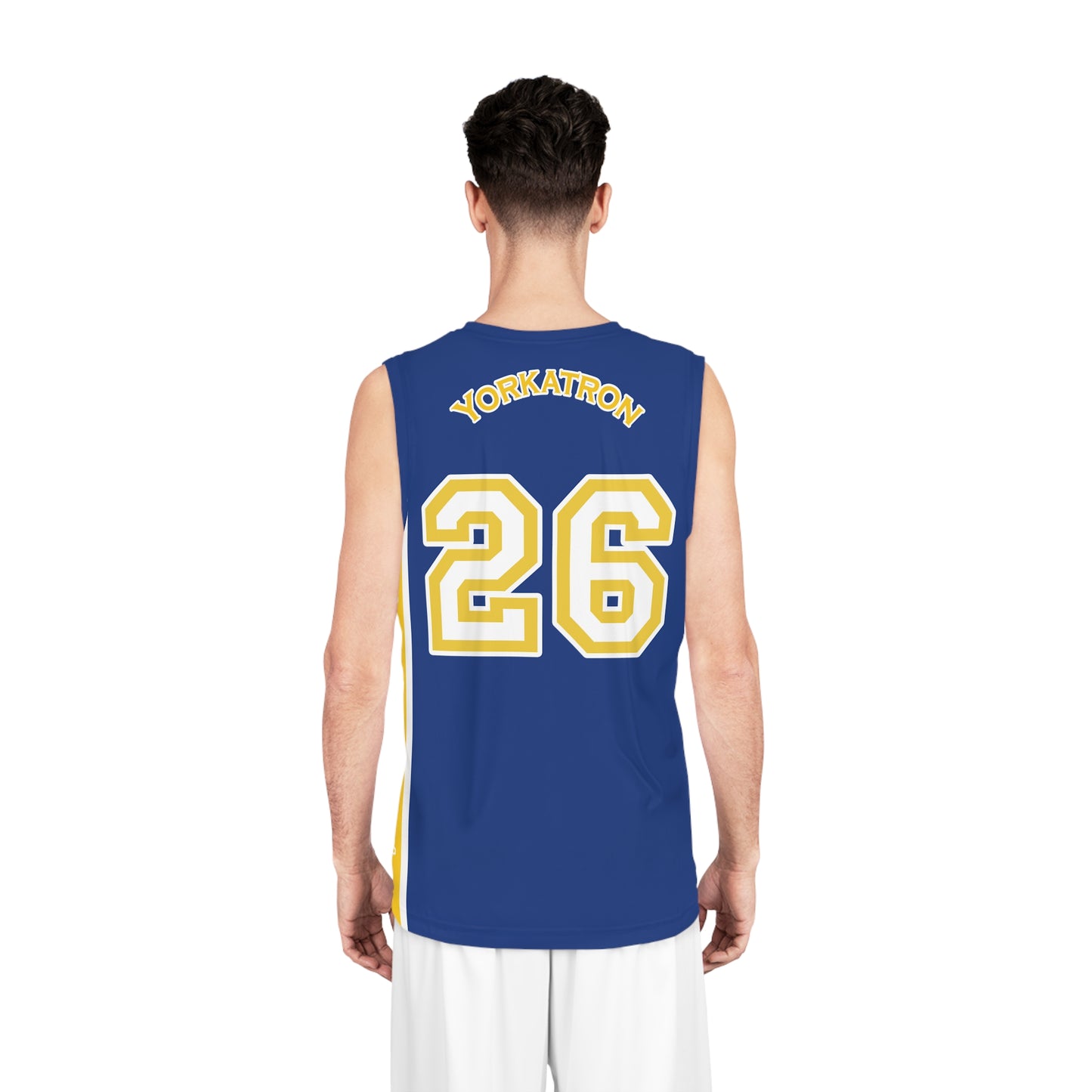 Baller | Blue & Gold  -  Retro Team Basketball Jersey
