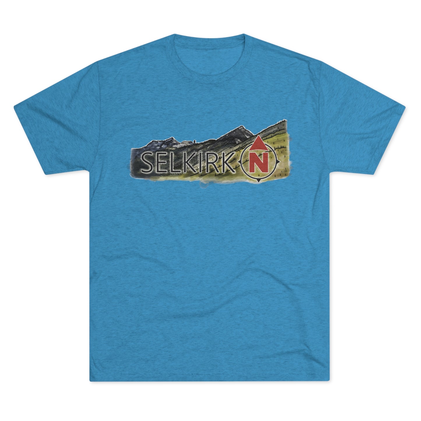 Selkirk Crest Watercolor - Men's Short Sleeve Tee