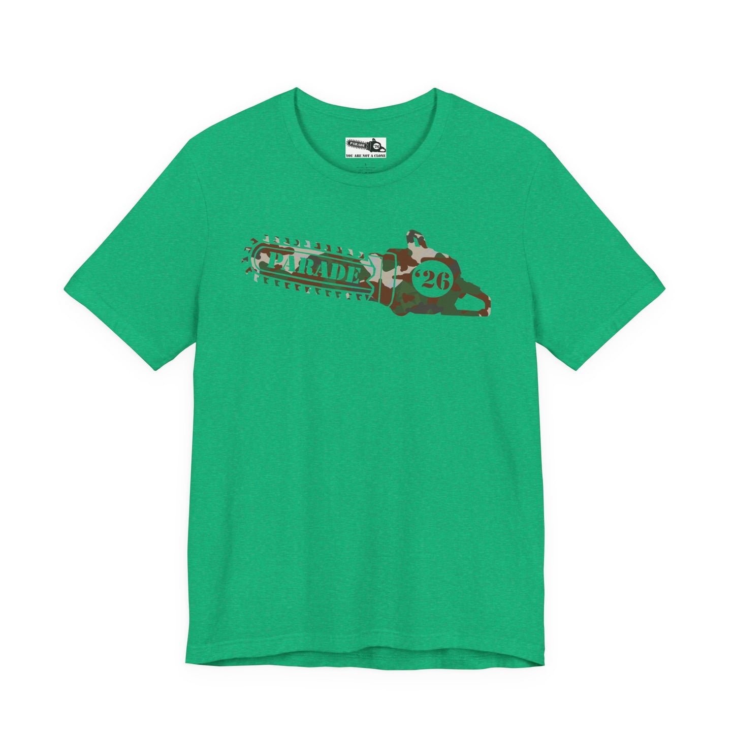 Chainsaw Icon | Camo Logo - Unisex SS Tee
