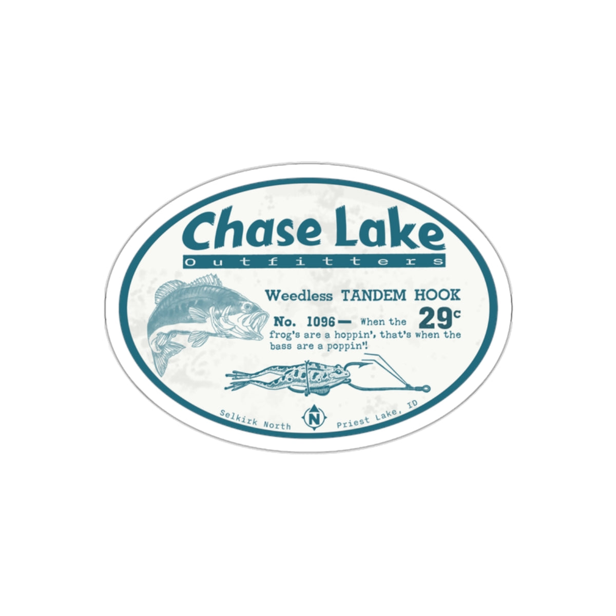 Chase Lake Outfitters |Bass Fishing-  Die-Cut Stickers