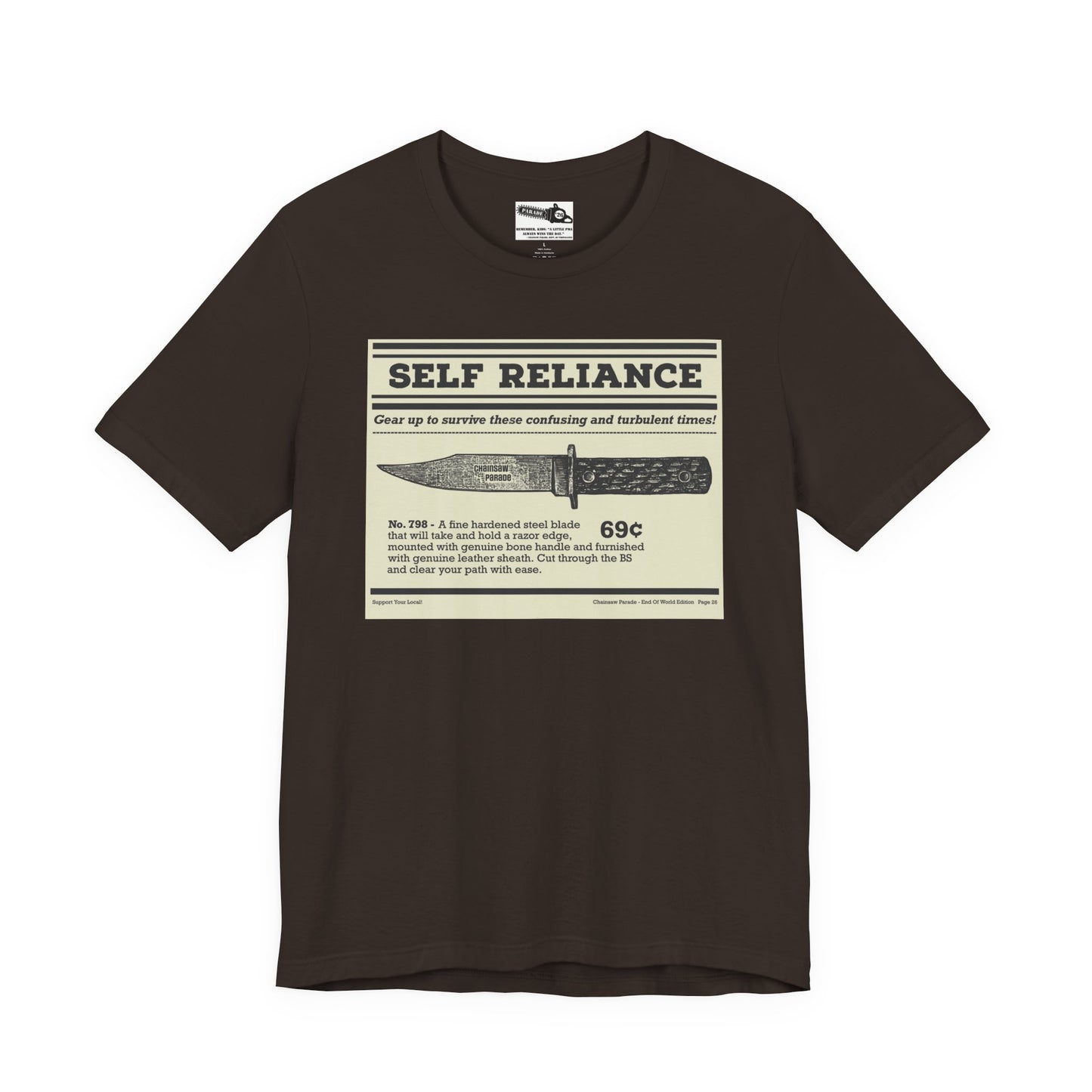 Self Reliance | Big Knife - Unisex Jersey Short Sleeve Tee