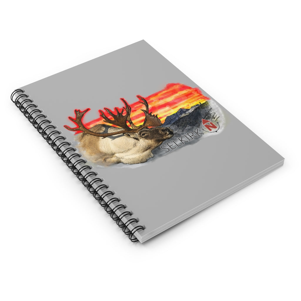 Selkirk Native - Woodland Caribou Spiral Notebook - Ruled Line